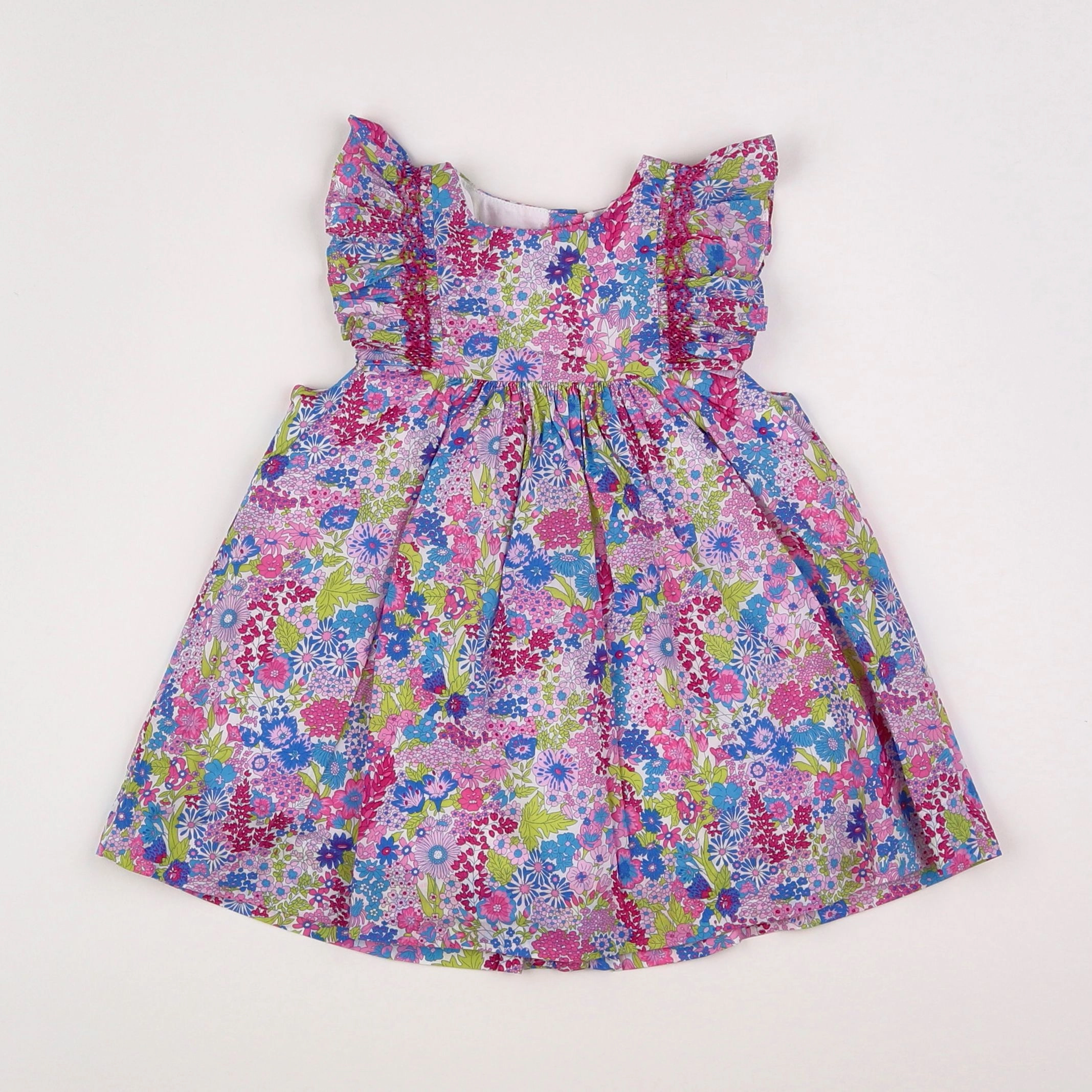 Jacadi - robe liberty multicolore - 12 mois