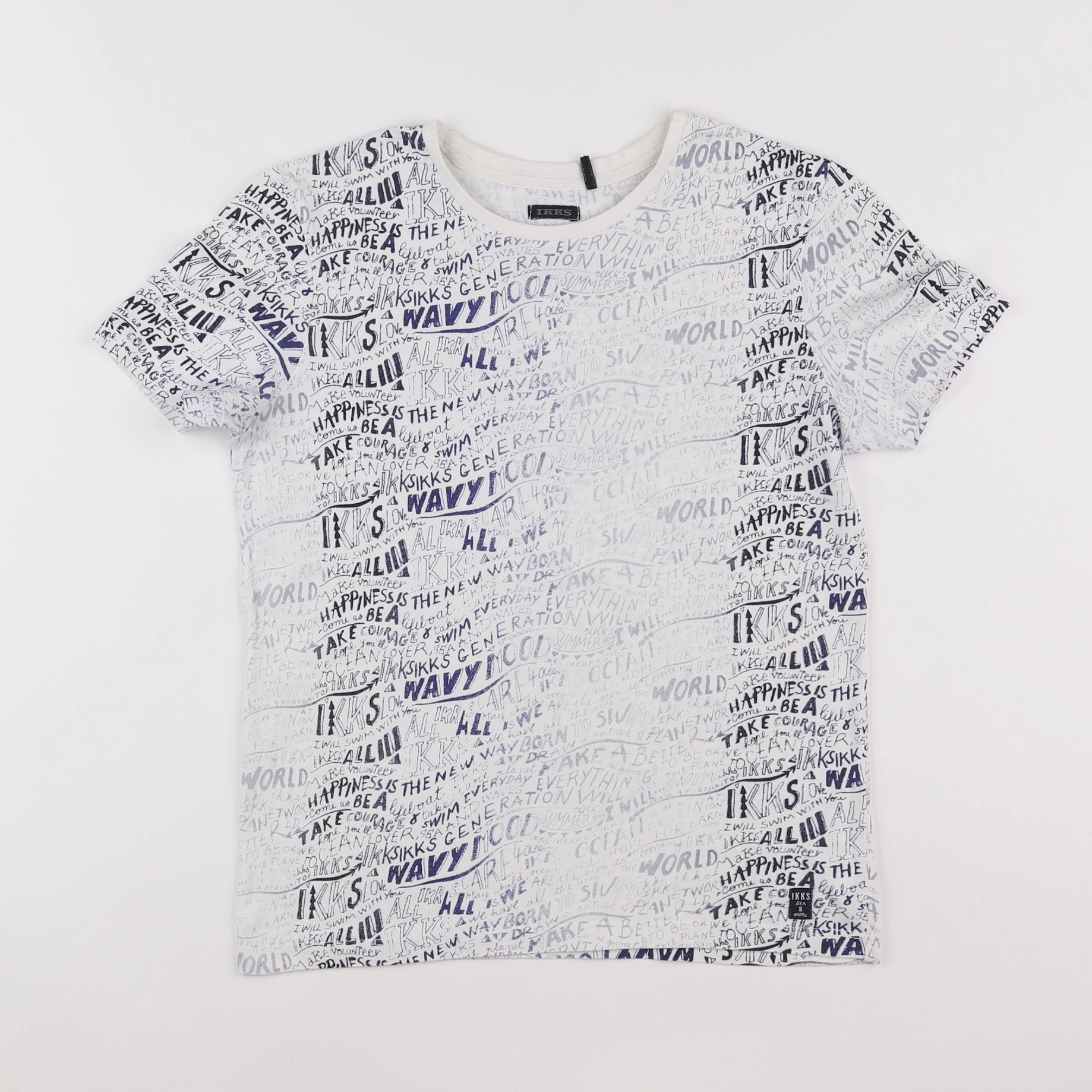 IKKS - tee-shirt blanc - 10 ans