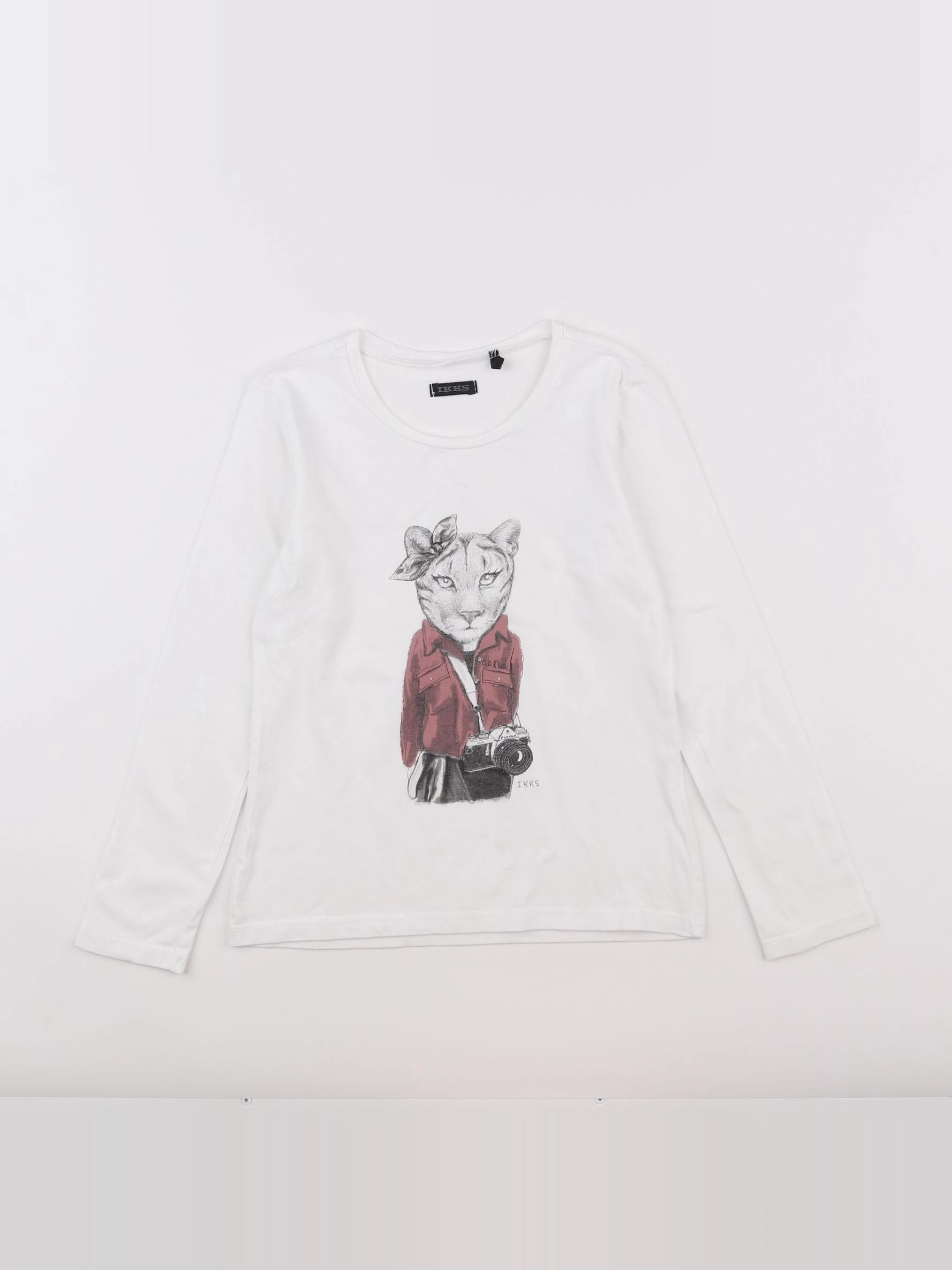 IKKS - tee-shirt blanc - 6 ans