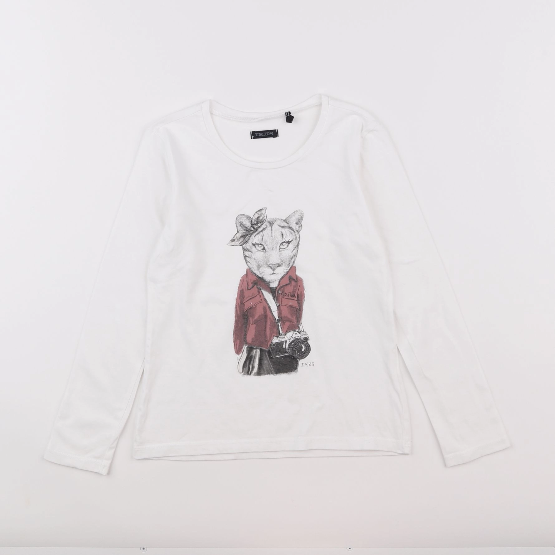 IKKS - tee-shirt blanc - 6 ans
