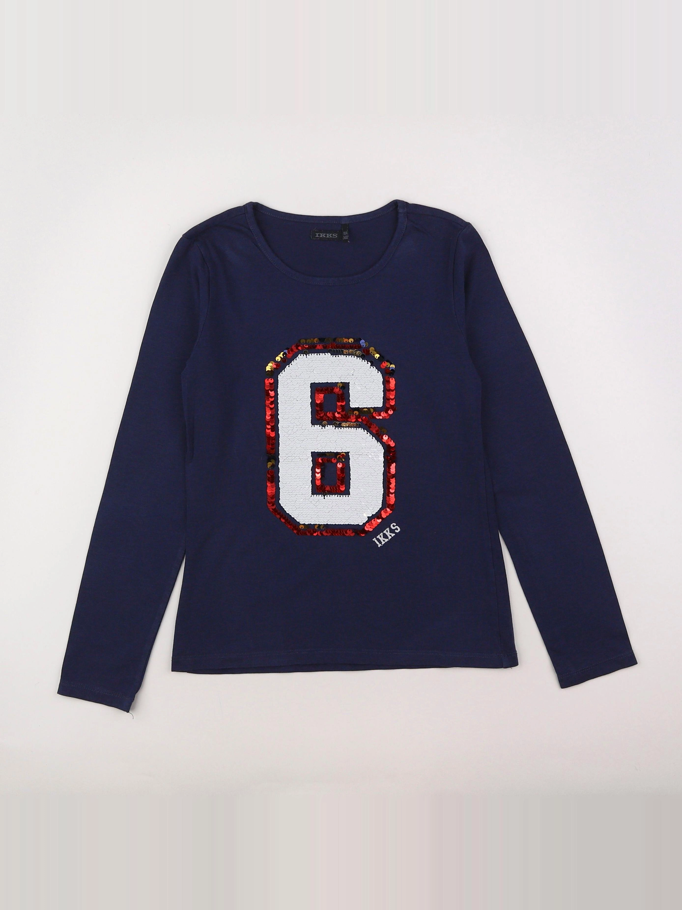 IKKS - tee-shirt bleu - 10 ans