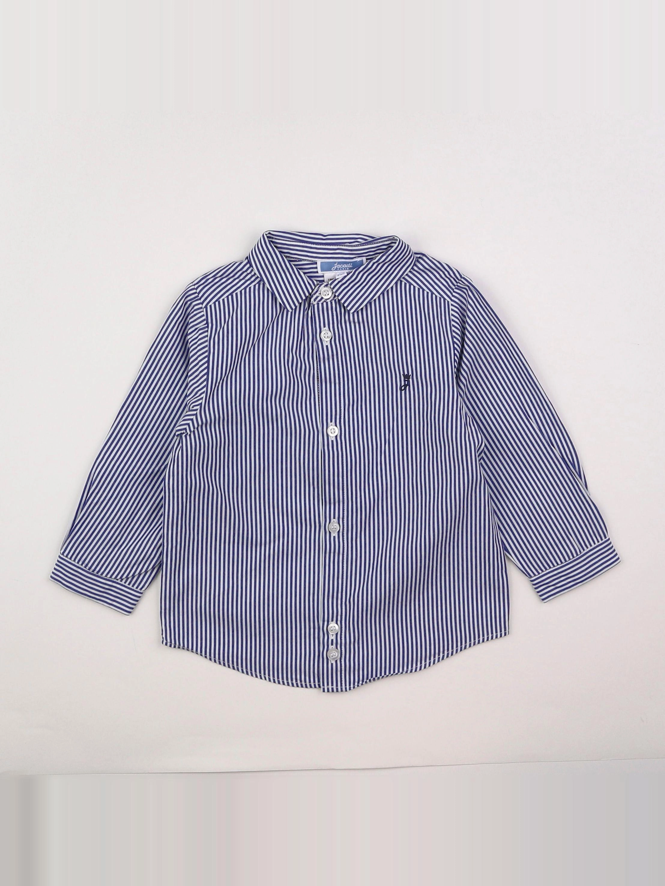 Jacadi - chemise bleu, blanc - 18 mois