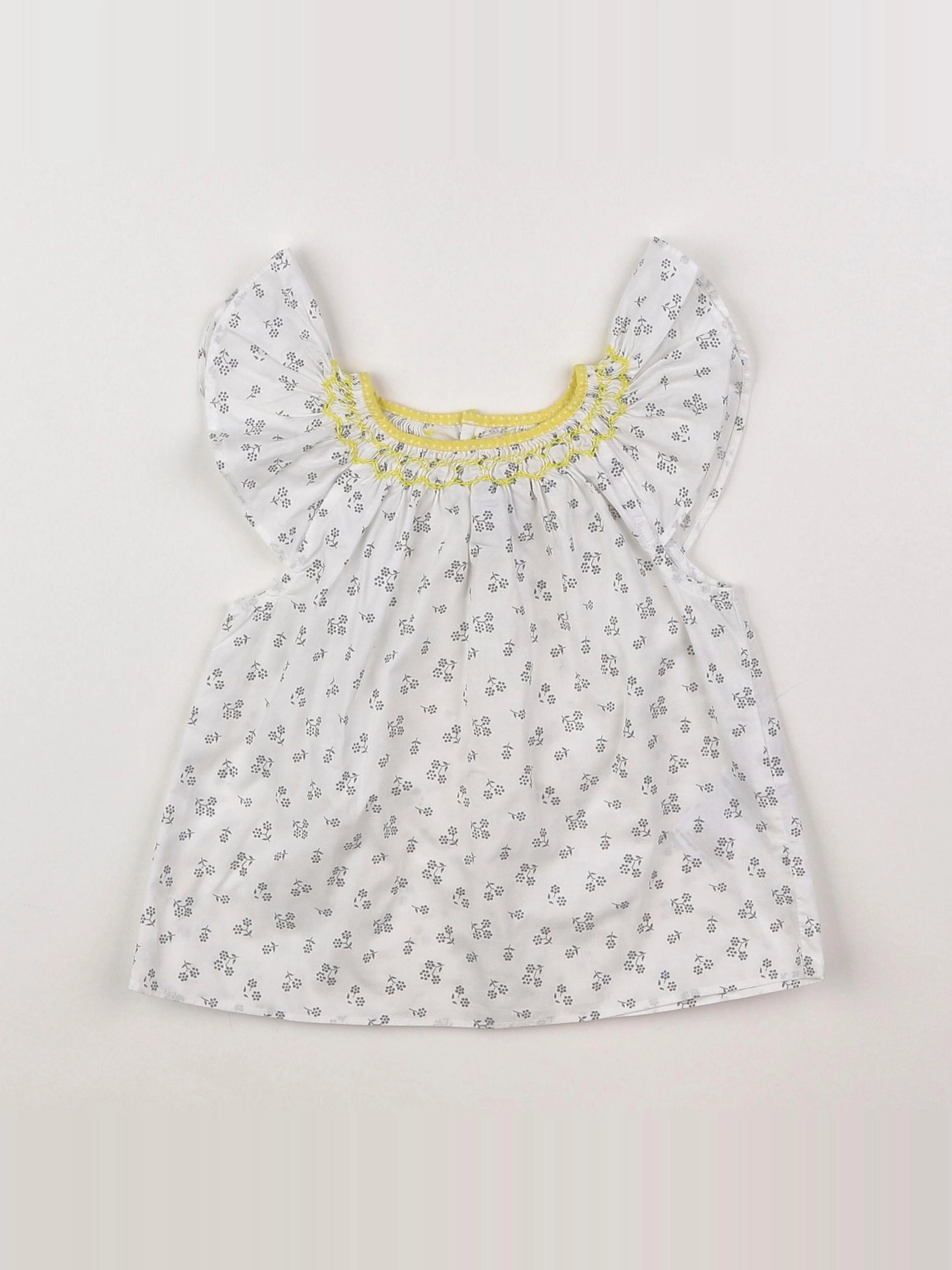 Jacadi - blouse blanc - 18 mois