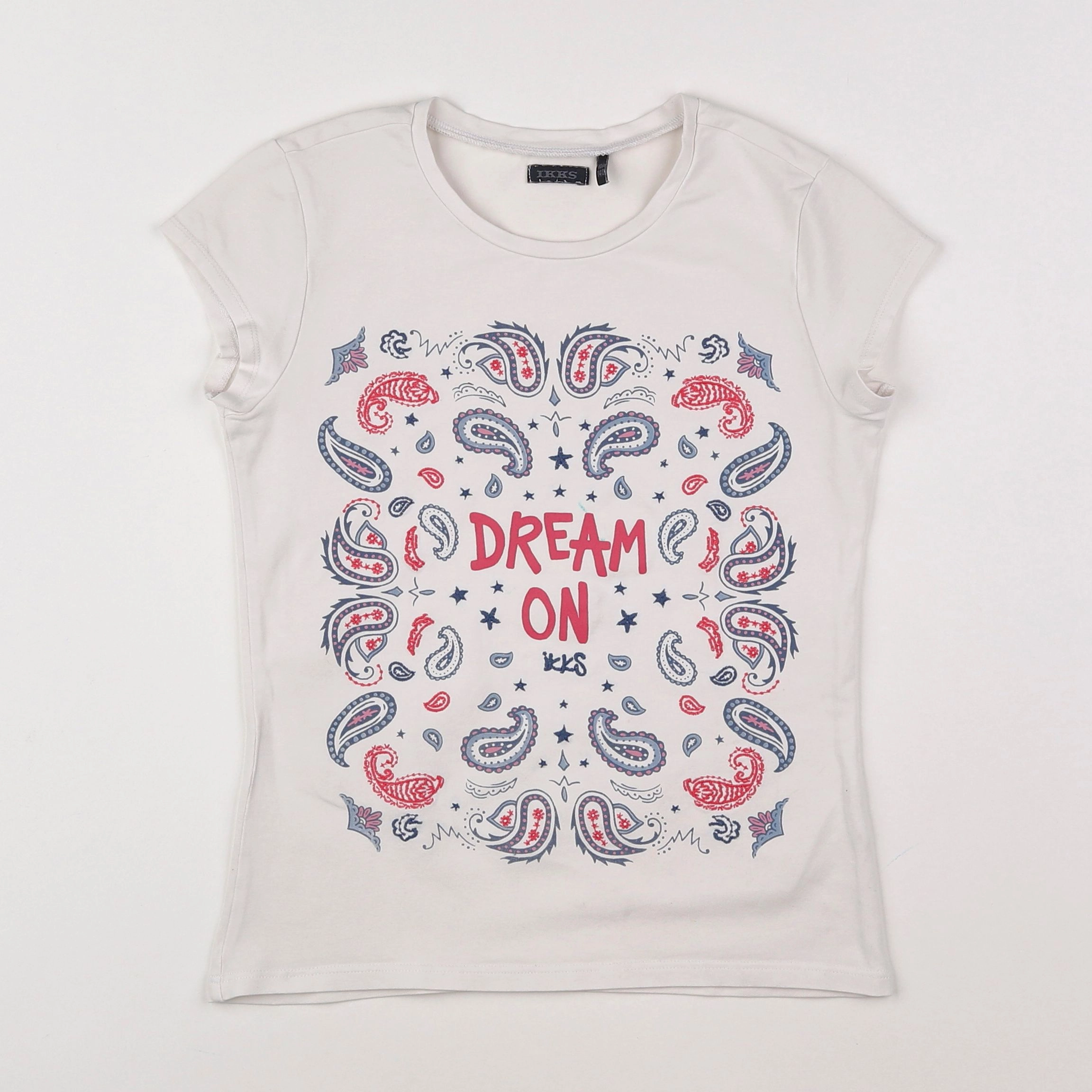 IKKS - tee-shirt blanc - 10 ans