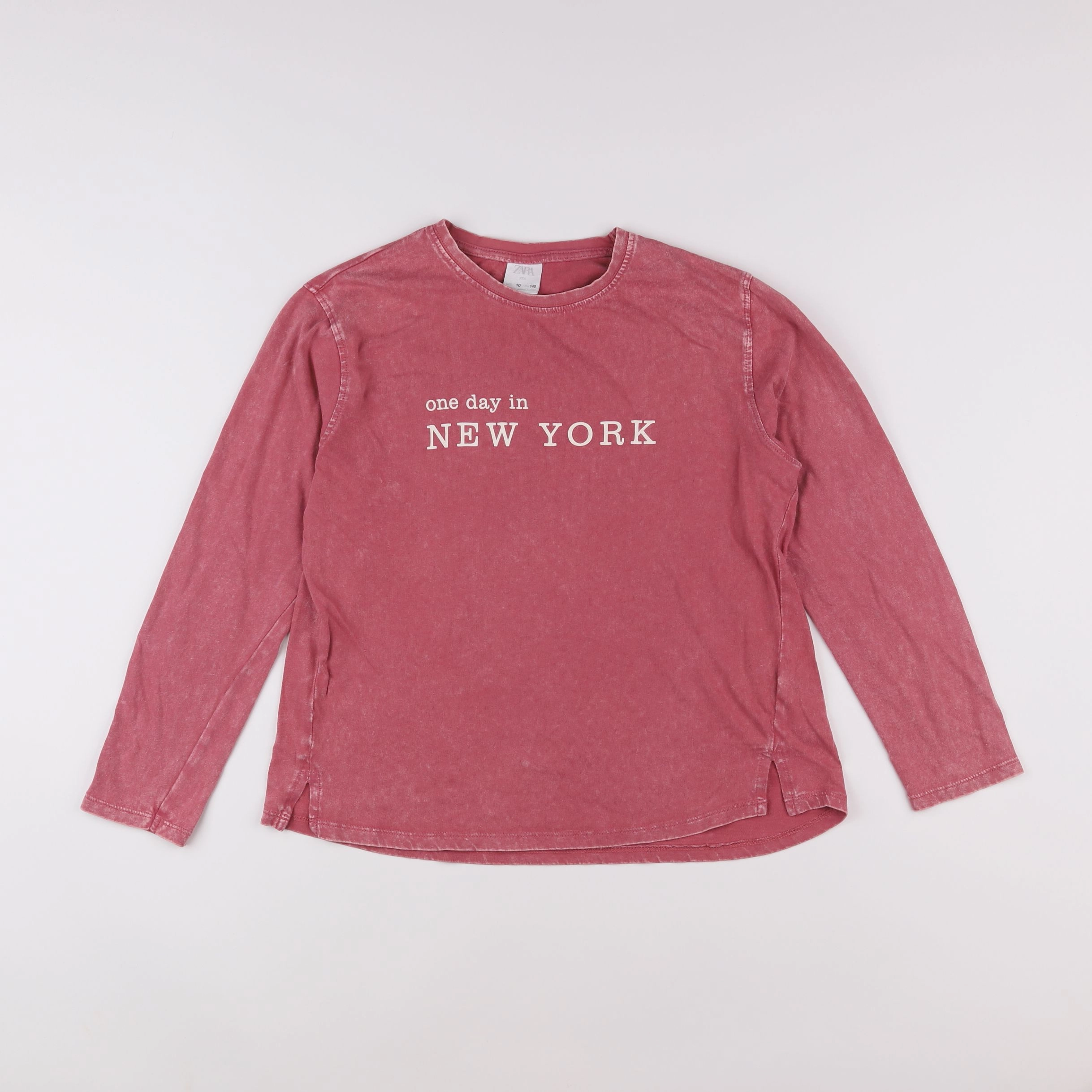 Zara - tee-shirt rose - 10 ans