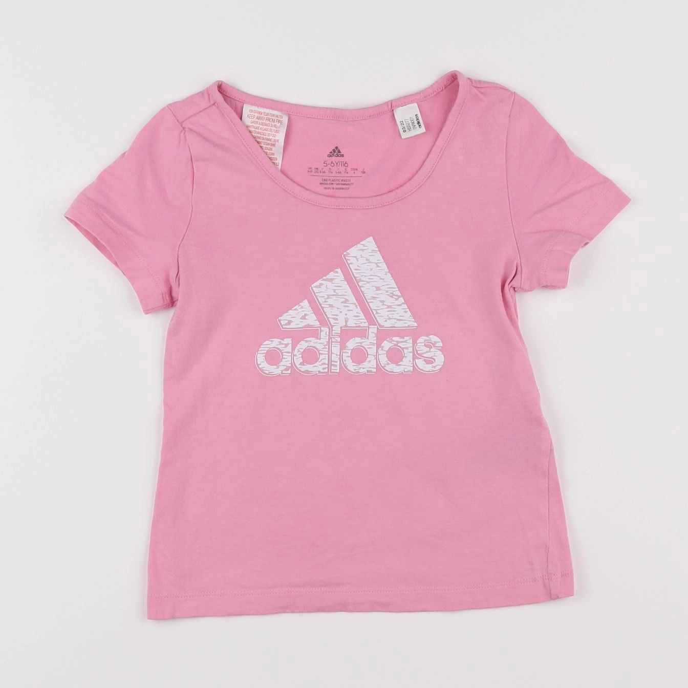 Adidas - tee-shirt rose - 6 ans