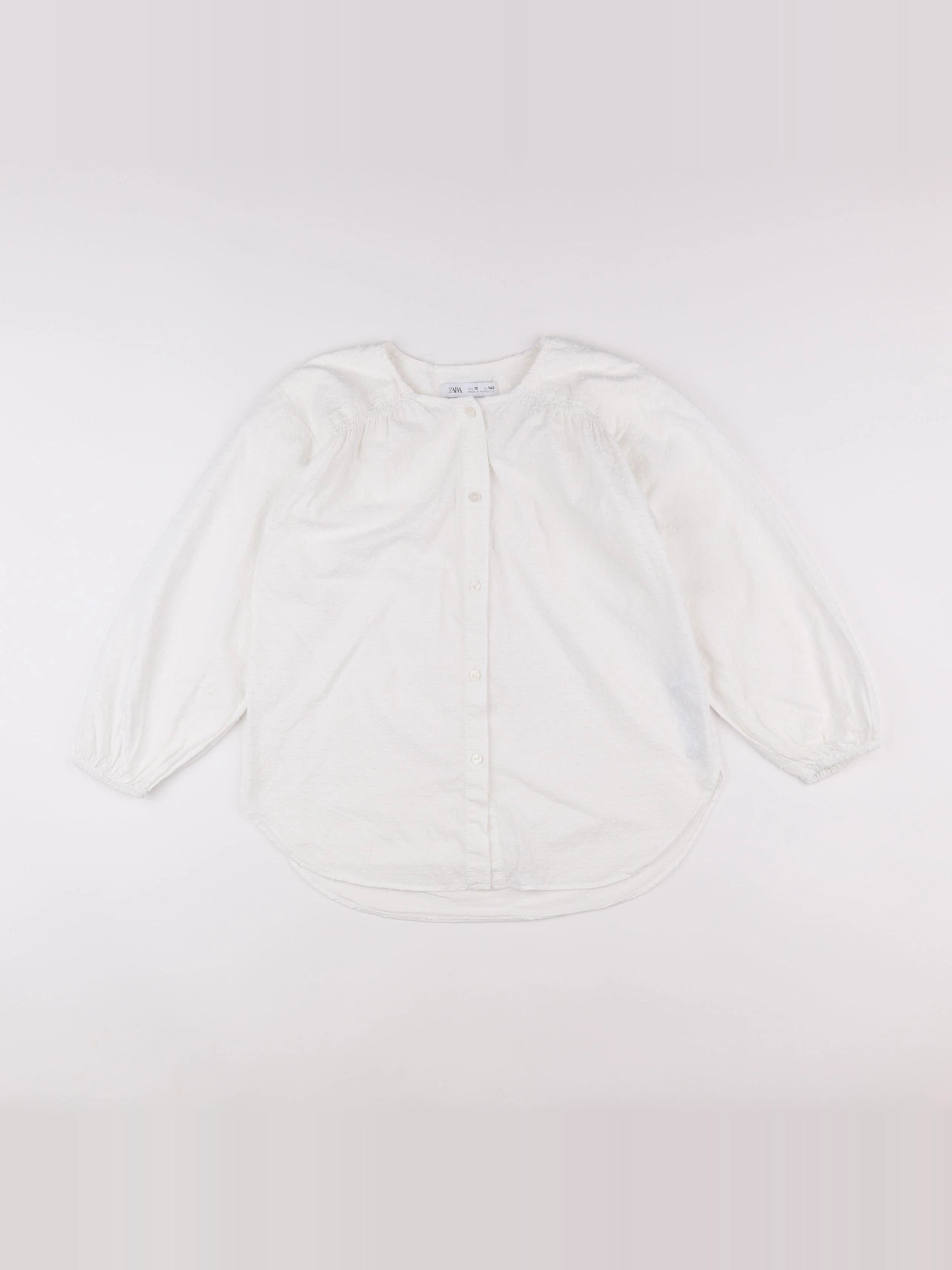 Zara - blouse blanc - 10 ans