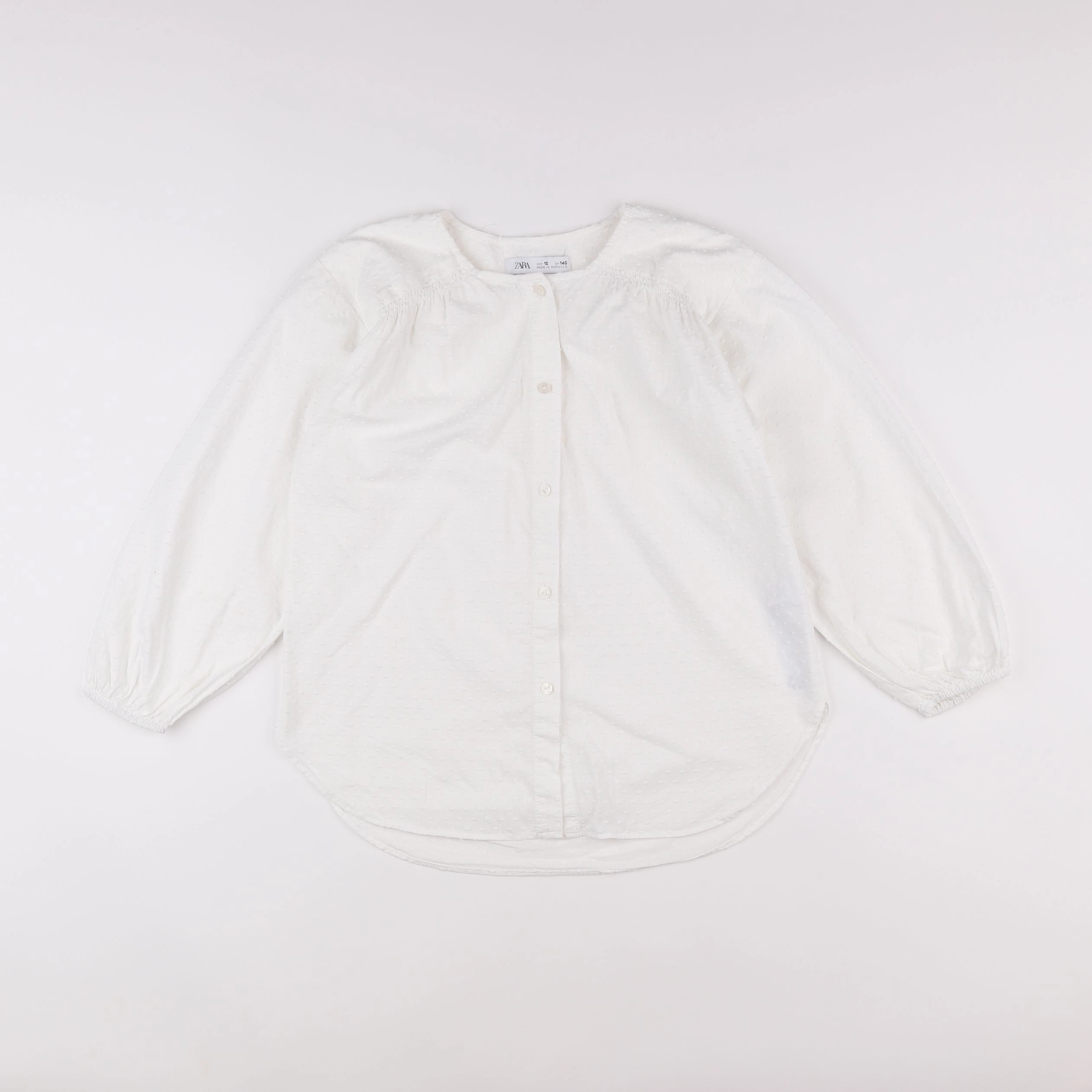 Zara - blouse blanc - 10 ans