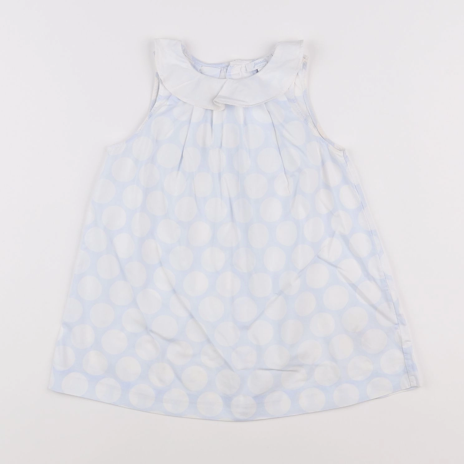 Jacadi - robe blanc, bleu - 2 ans
