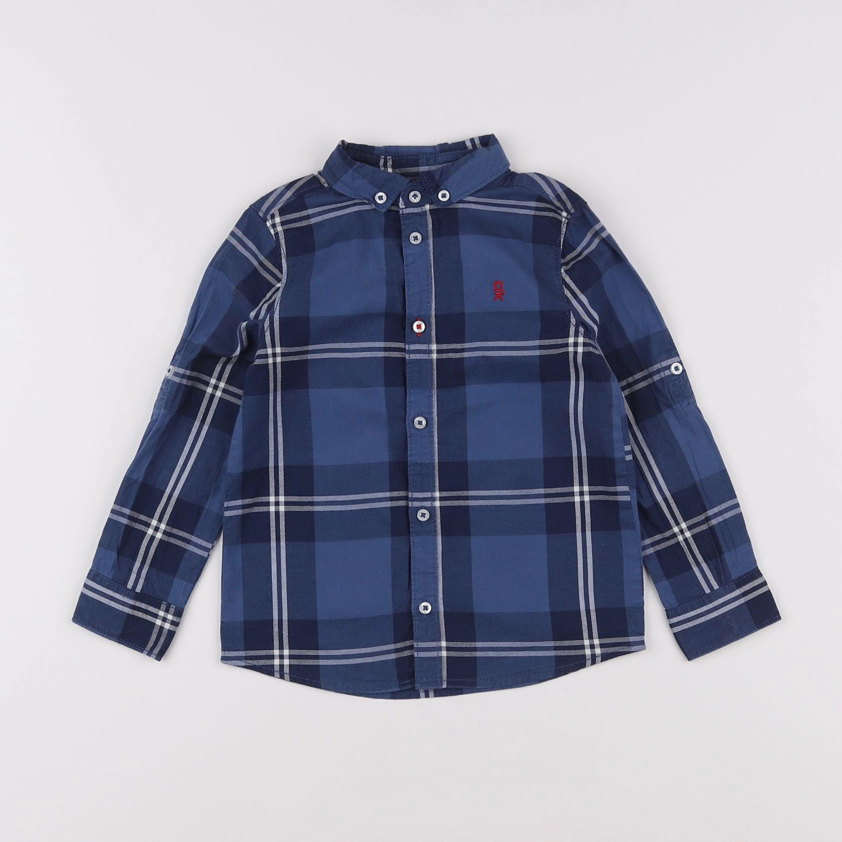 Okaidi - chemise bleu - 3 ans