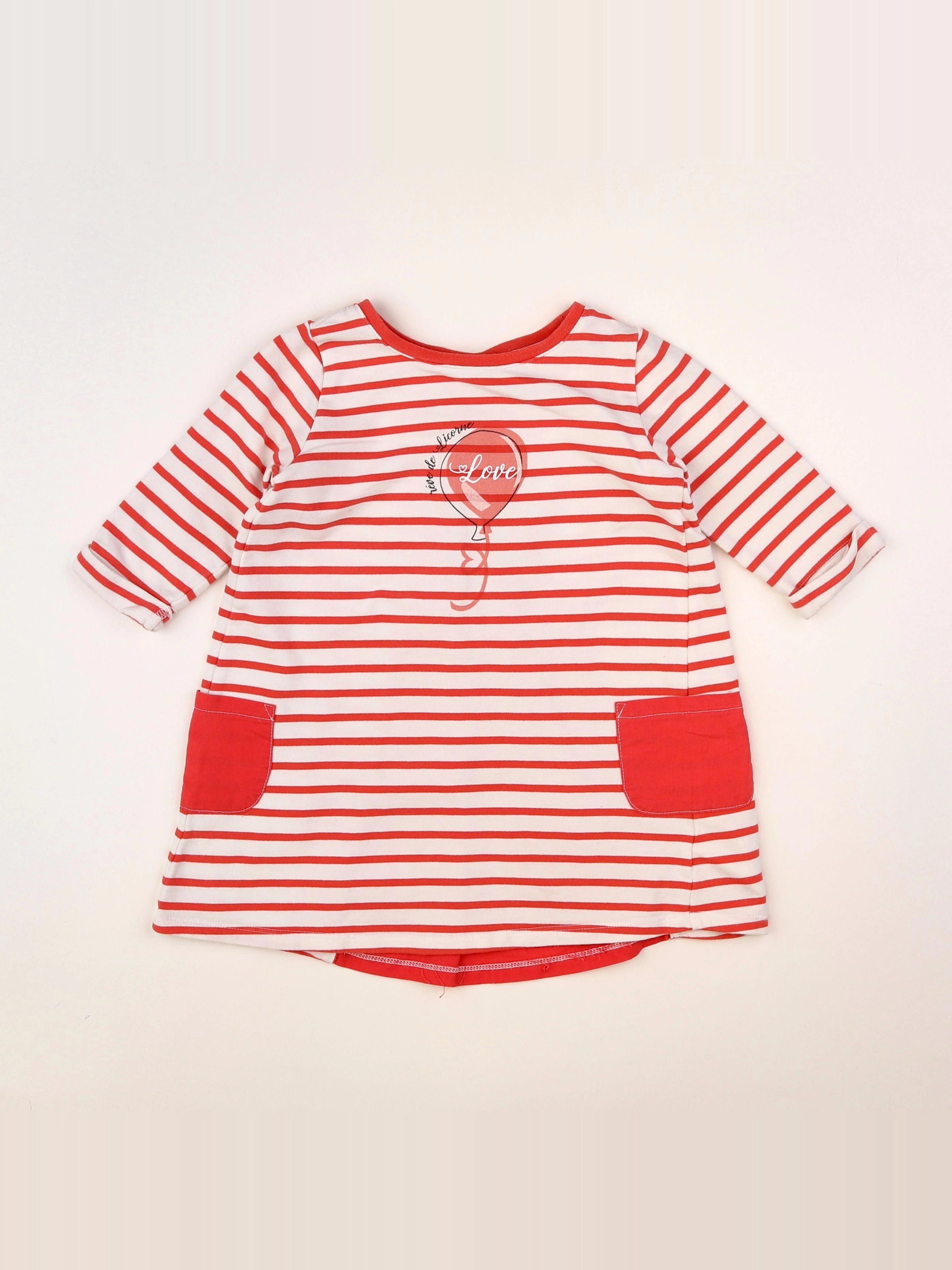 Vertbaudet - robe blanc - 4 ans