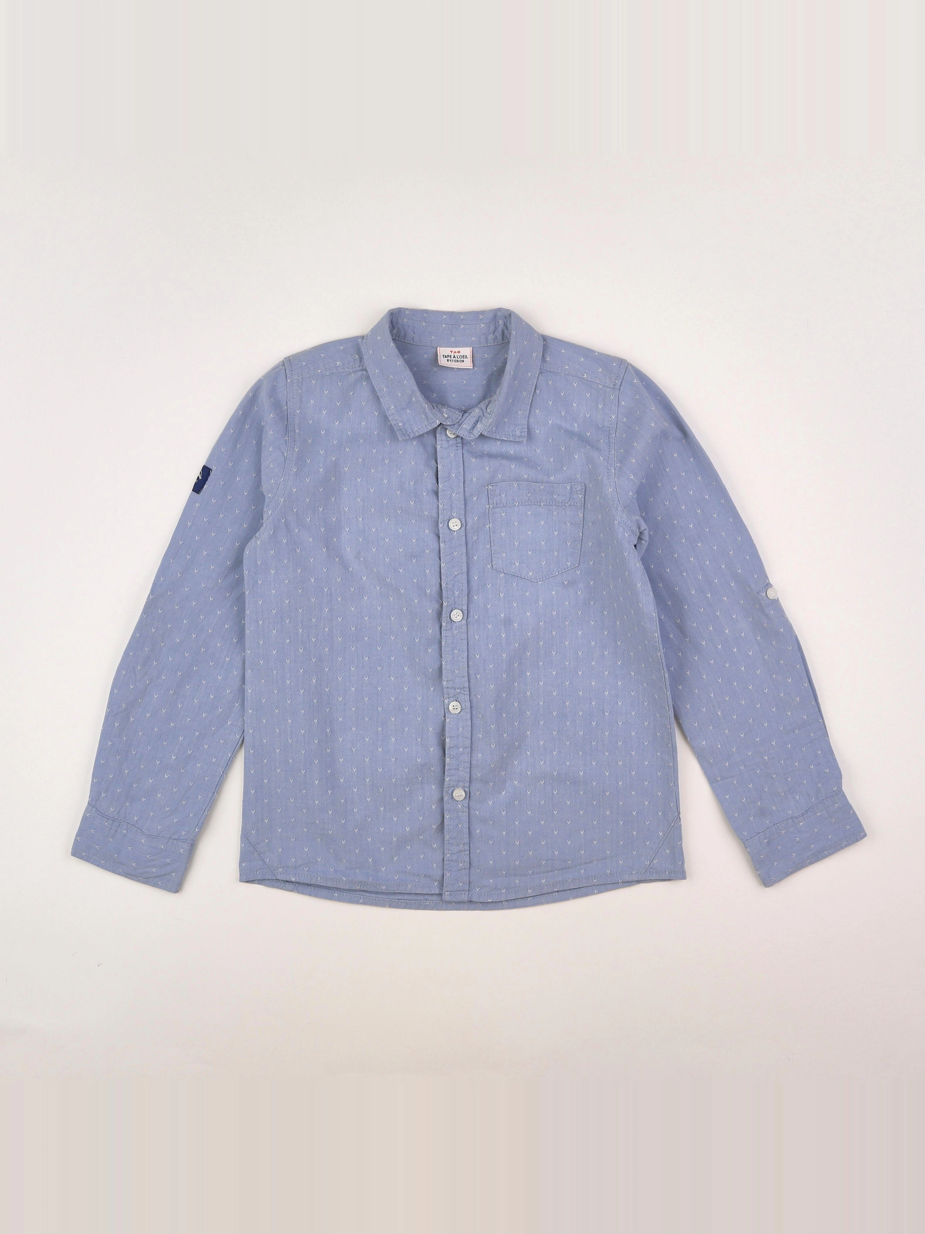 Tape à l'oeil - chemise bleu - 8 ans