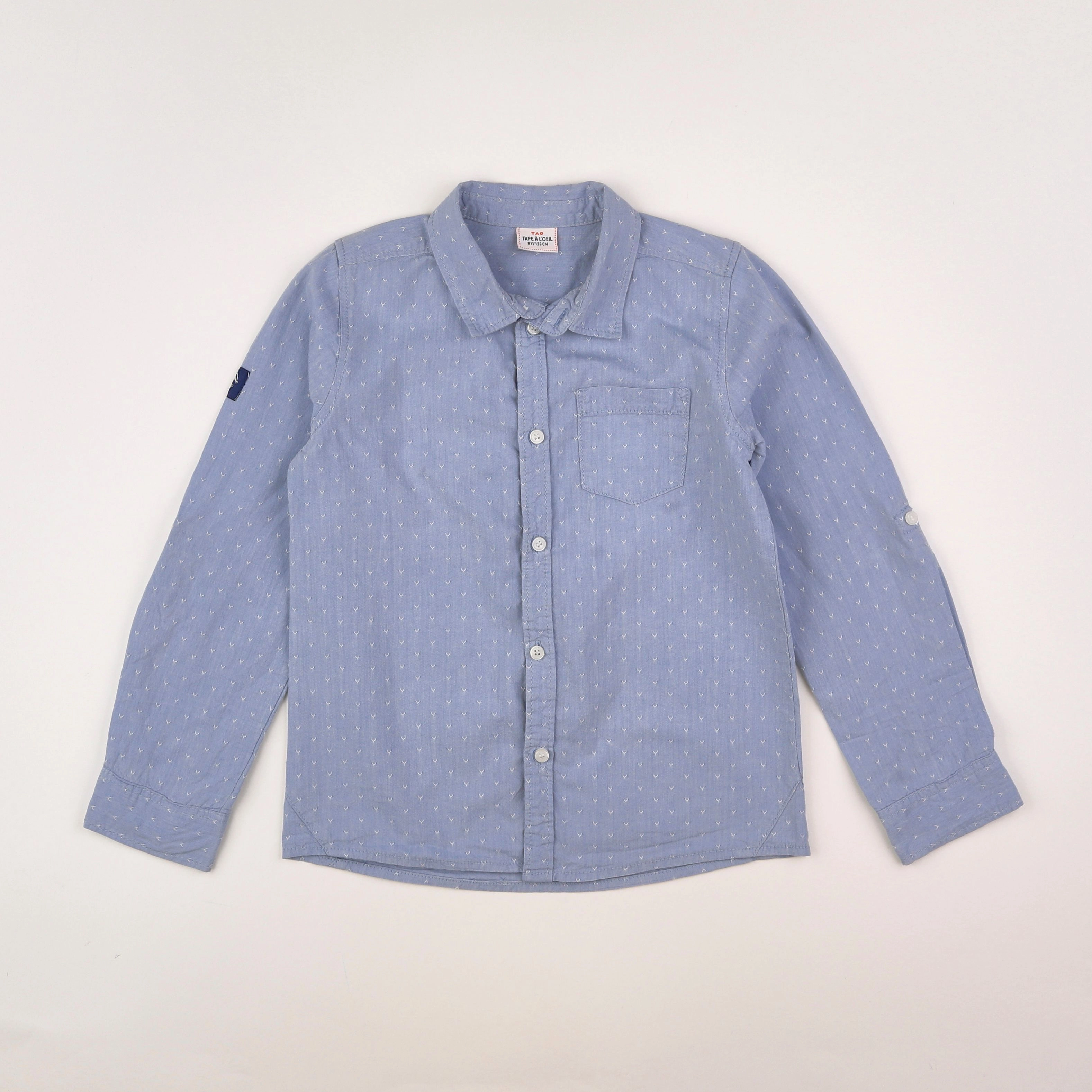 Tape à l'oeil - chemise bleu - 8 ans