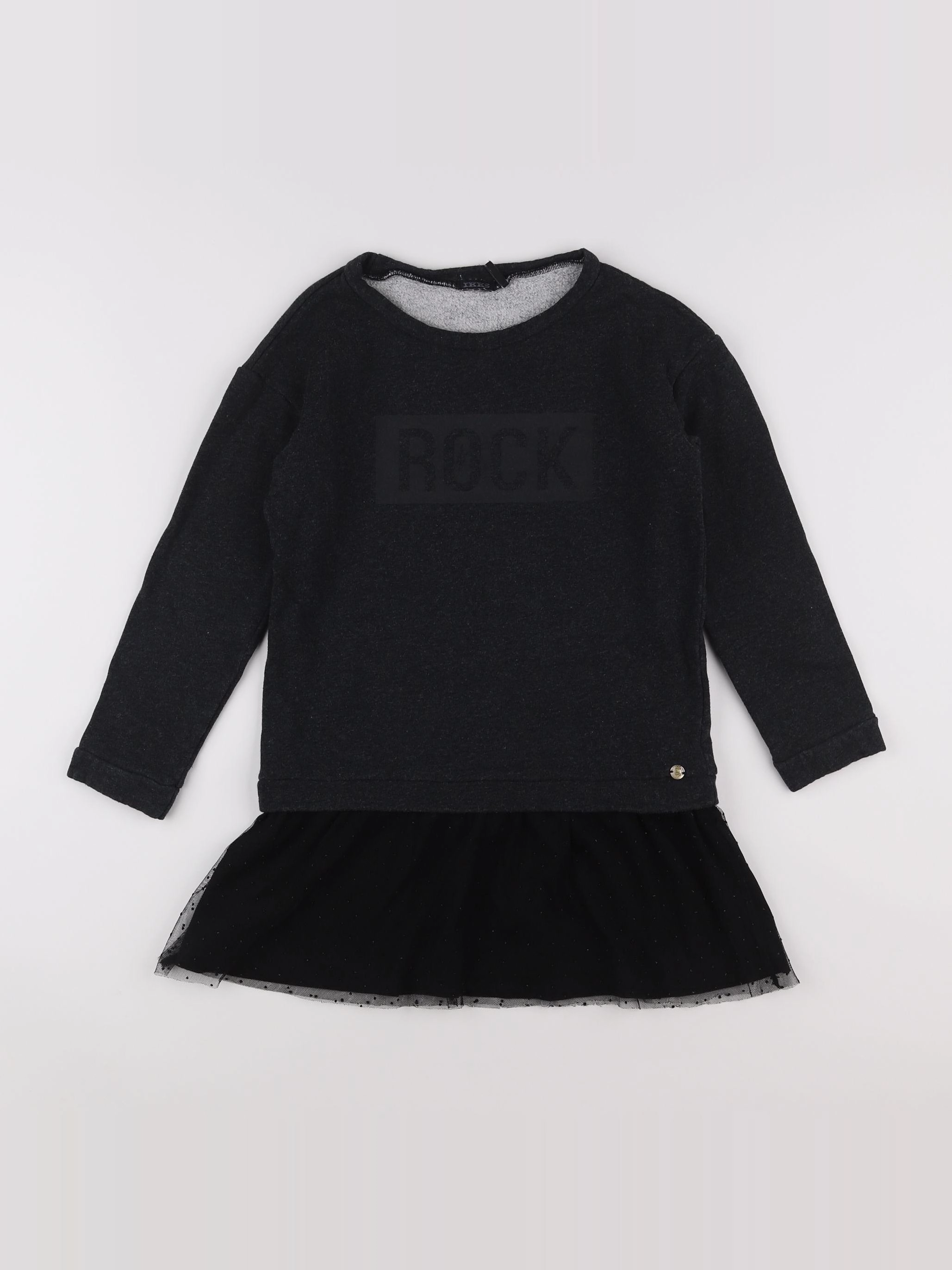 IKKS - robe gris - 8 ans