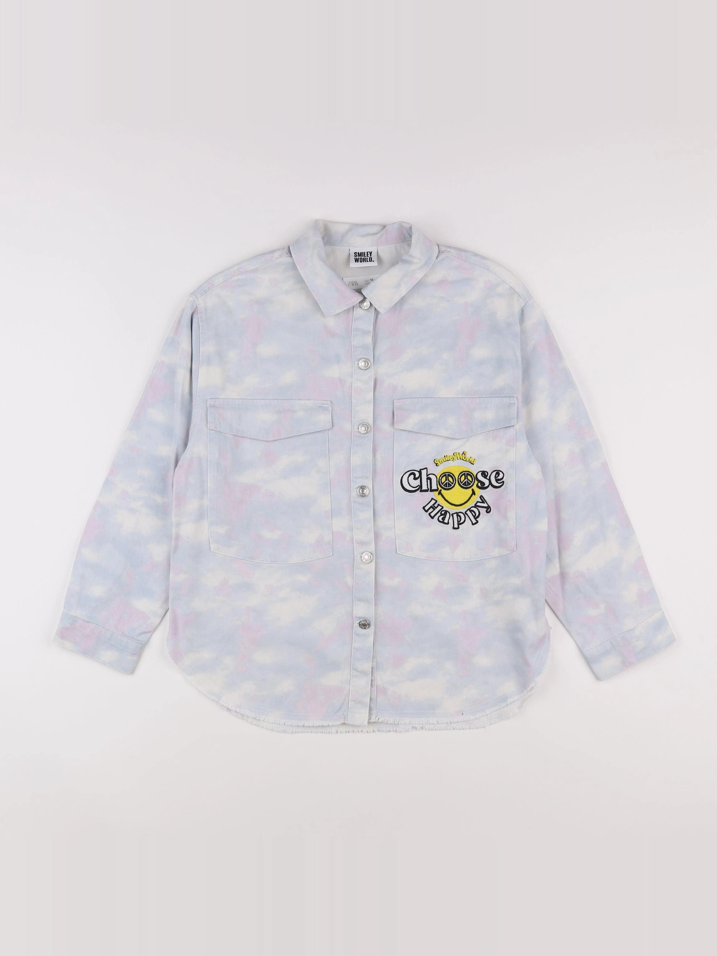 Zara - chemise bleu - 10 ans