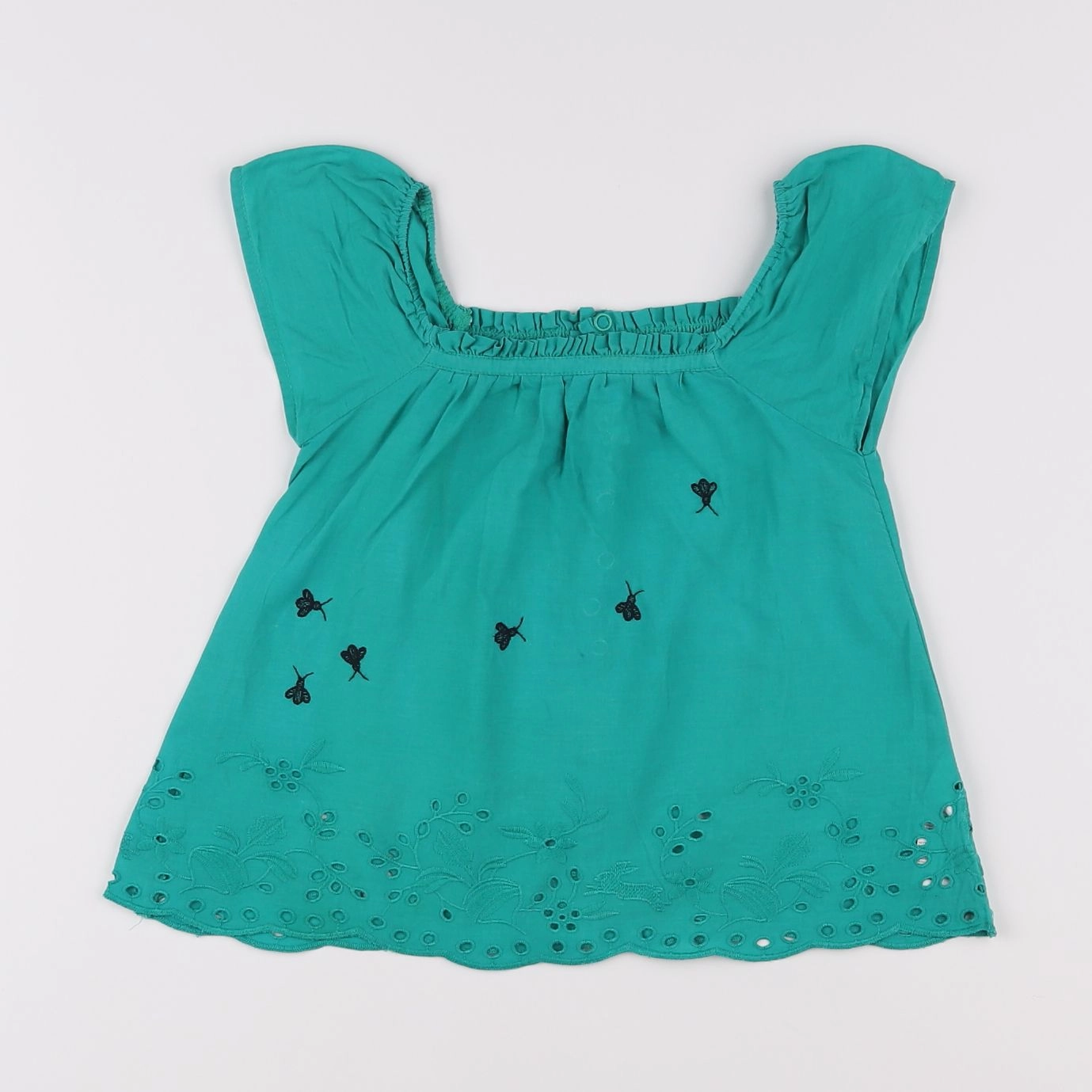 Catimini - blouse vert - 2 ans