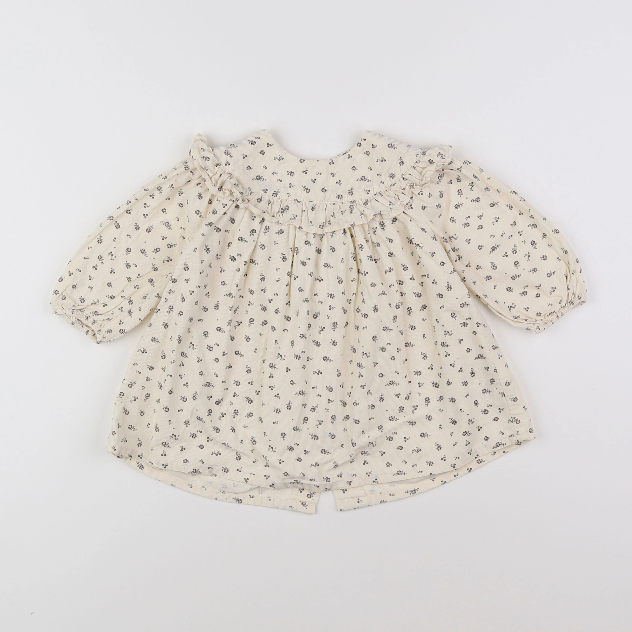 Vertbaudet - robe beige - 9 mois
