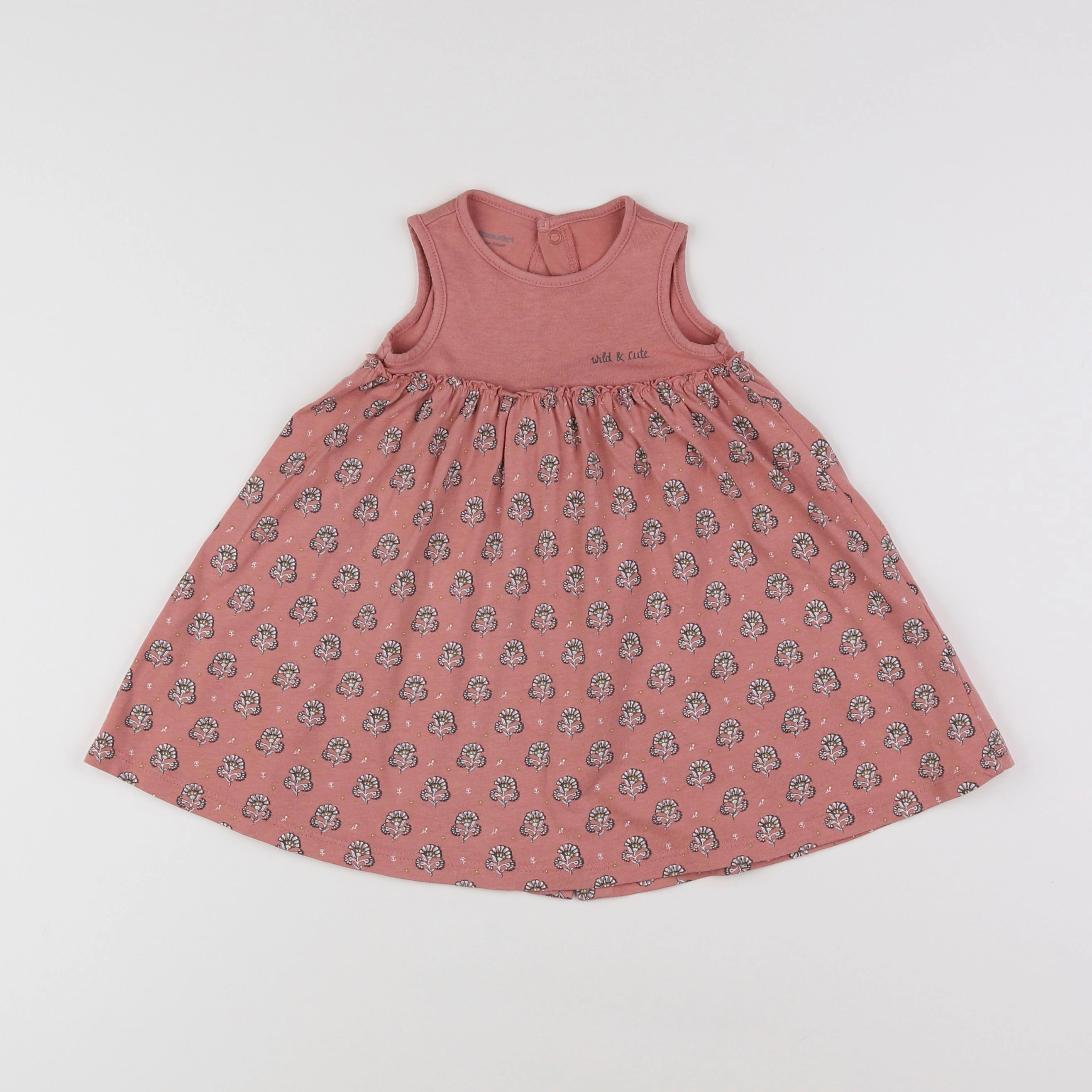 Vertbaudet - robe rose - 12 mois