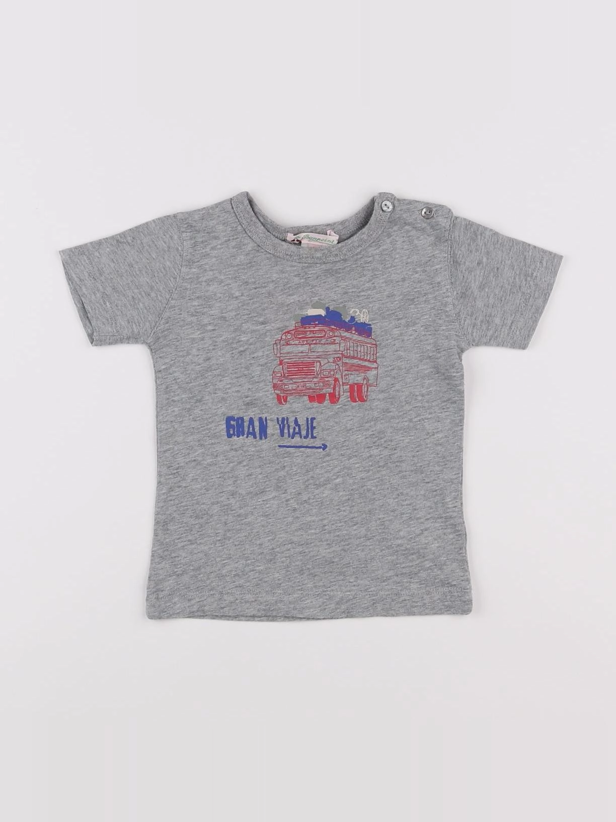 Bonpoint - tee-shirt gris - 6 mois