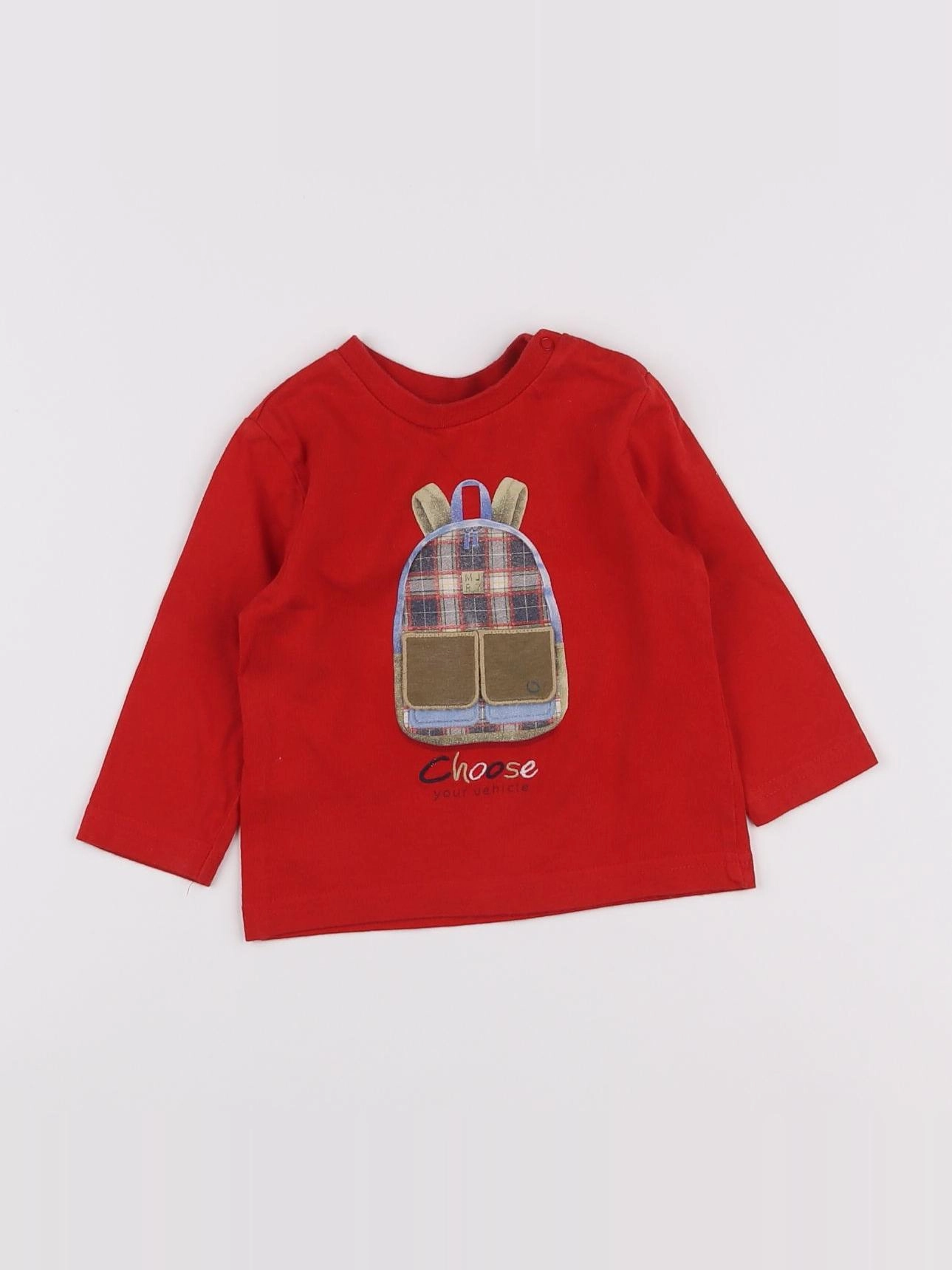 Mayoral - tee-shirt rouge - 6 mois