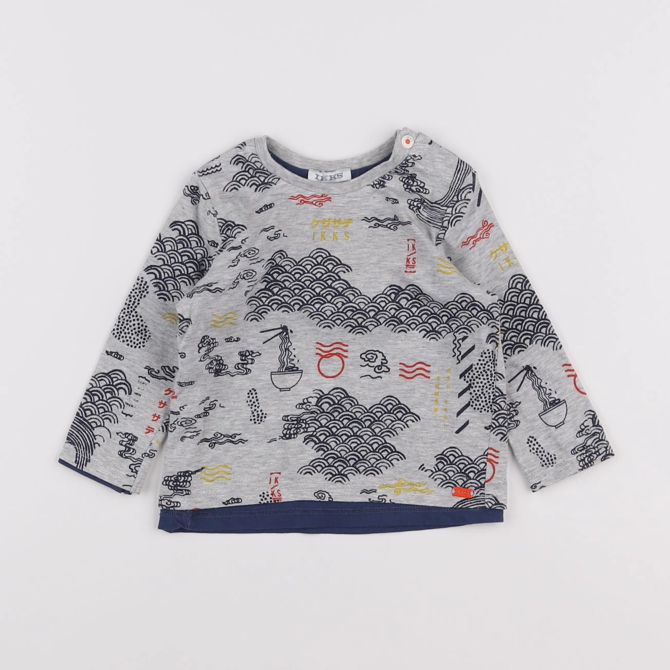 IKKS - tee-shirt gris - 6 mois