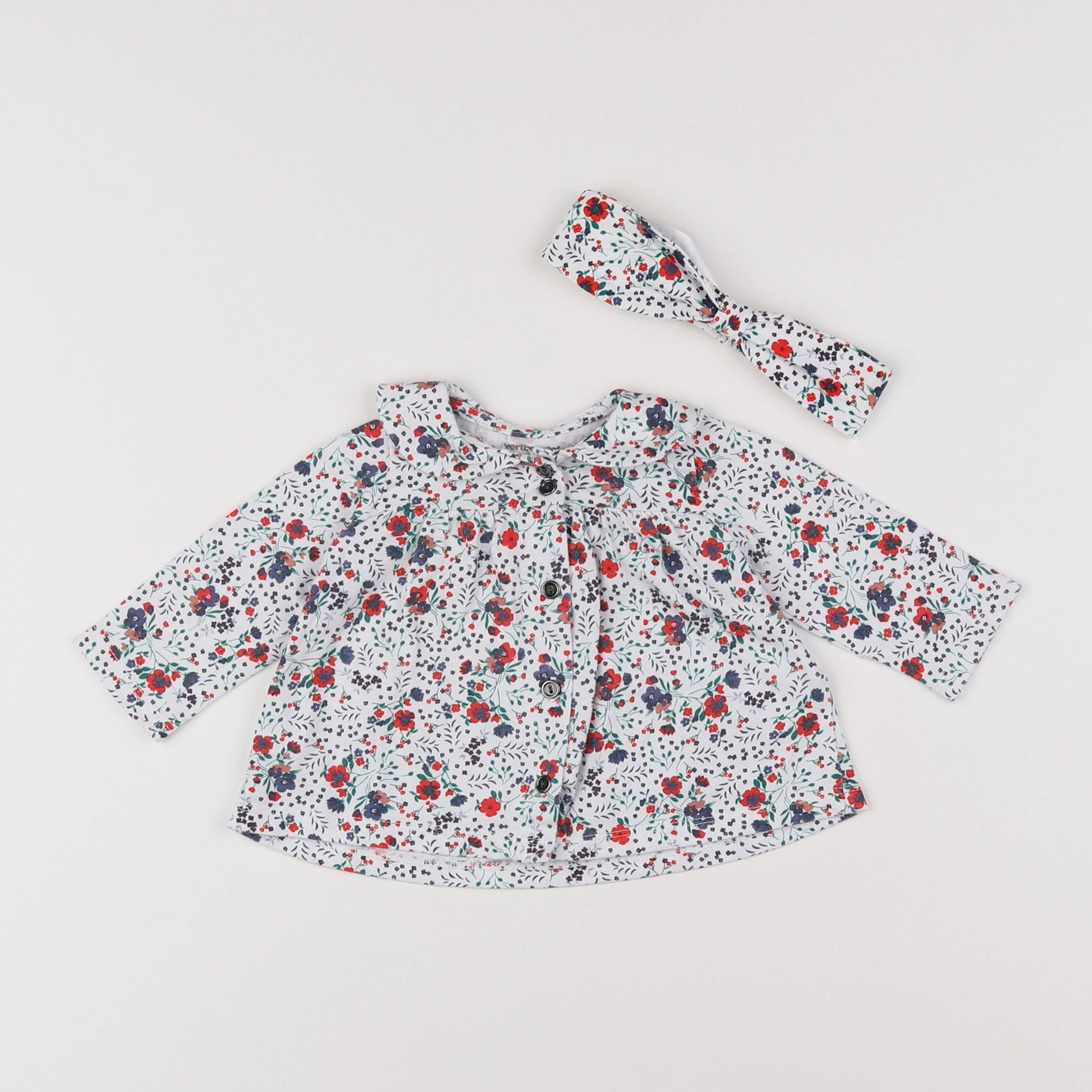 Vertbaudet - tee-shirt multicolore - 3 mois