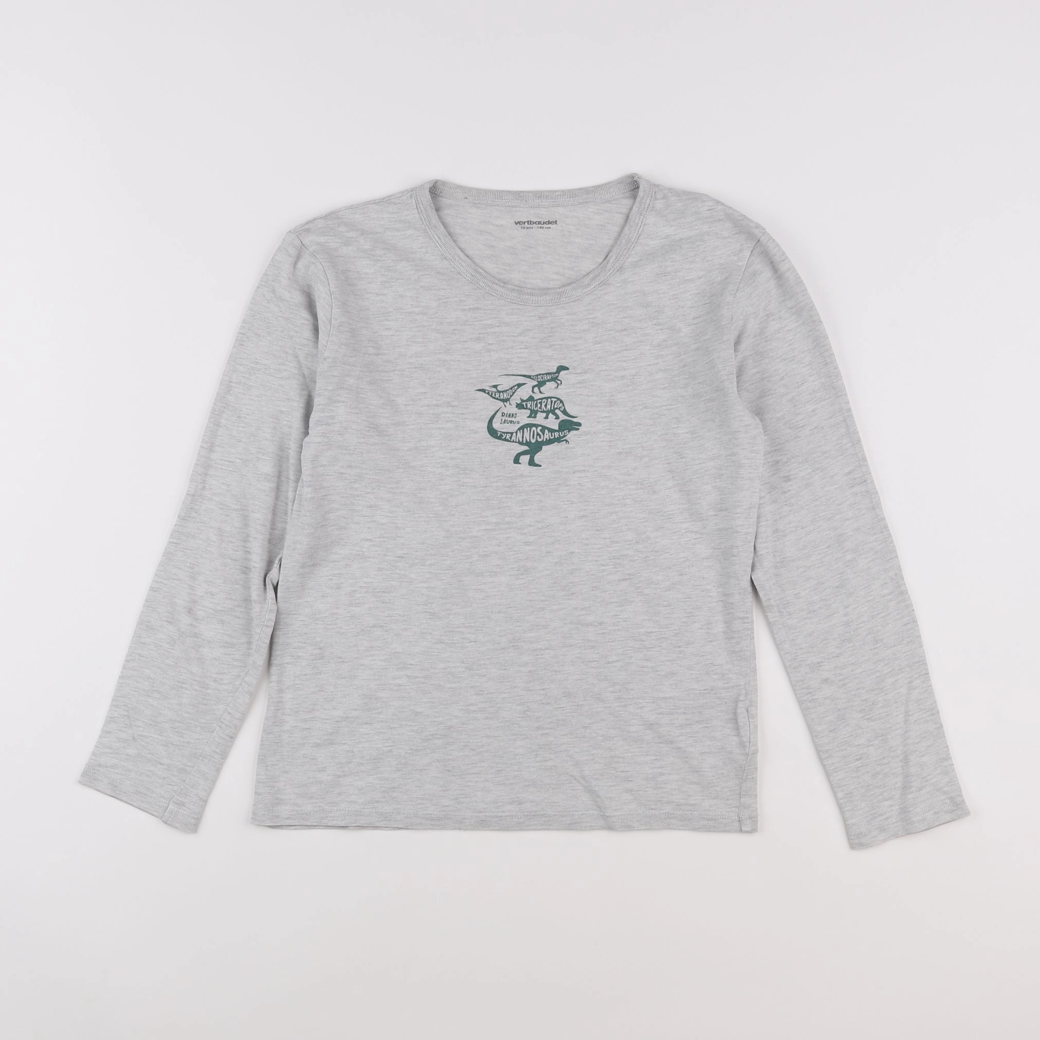 Vertbaudet - tee-shirt gris - 10 ans