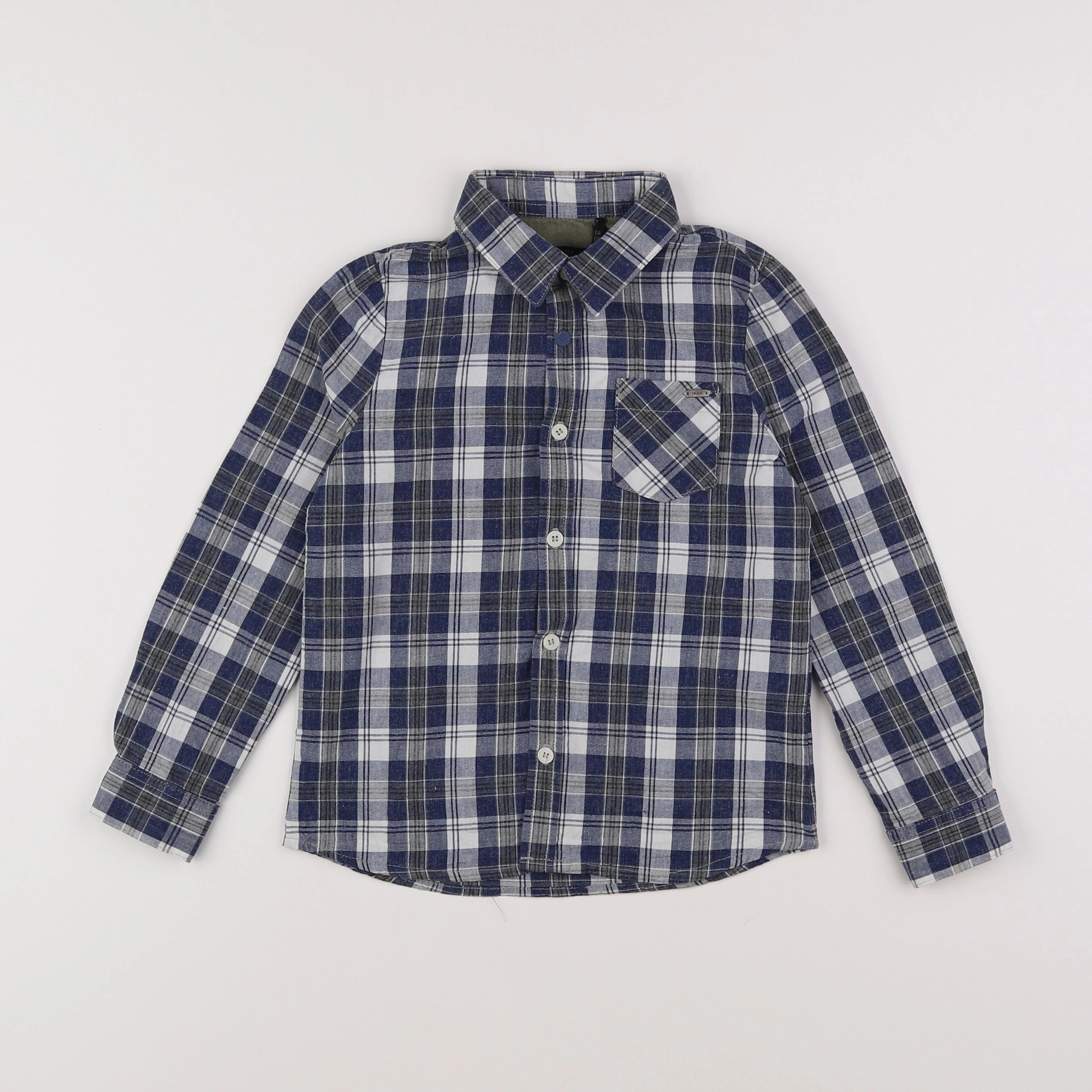 IKKS - chemise bleu, vert - 5 ans