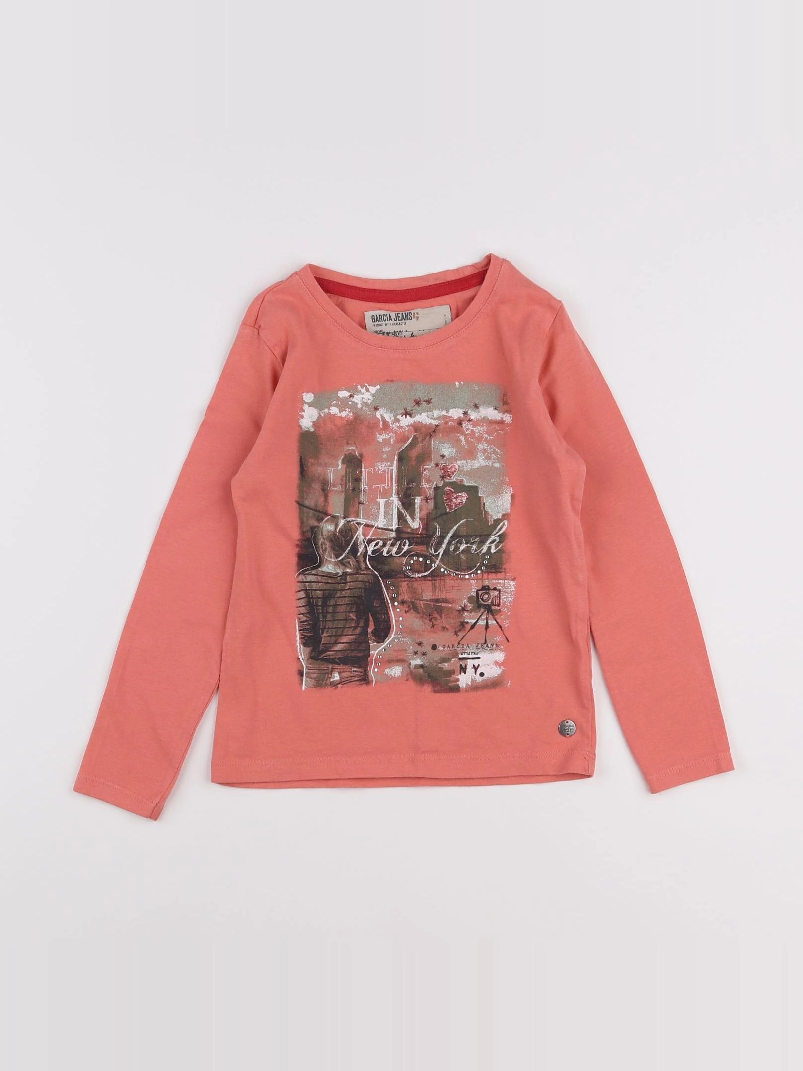 Garcia - tee-shirt rose - 4 ans