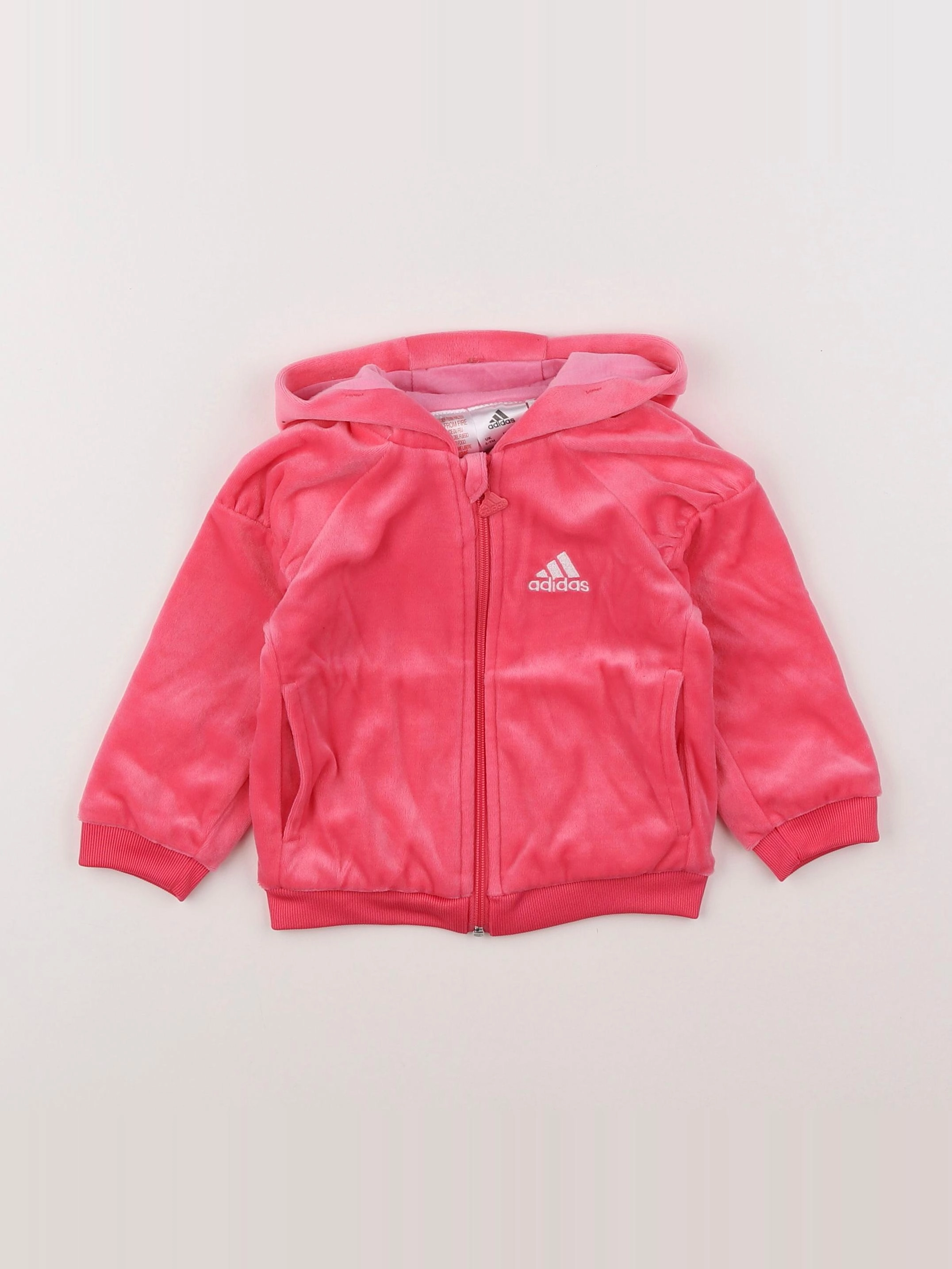 Adidas - sweat rose - 6/9 mois