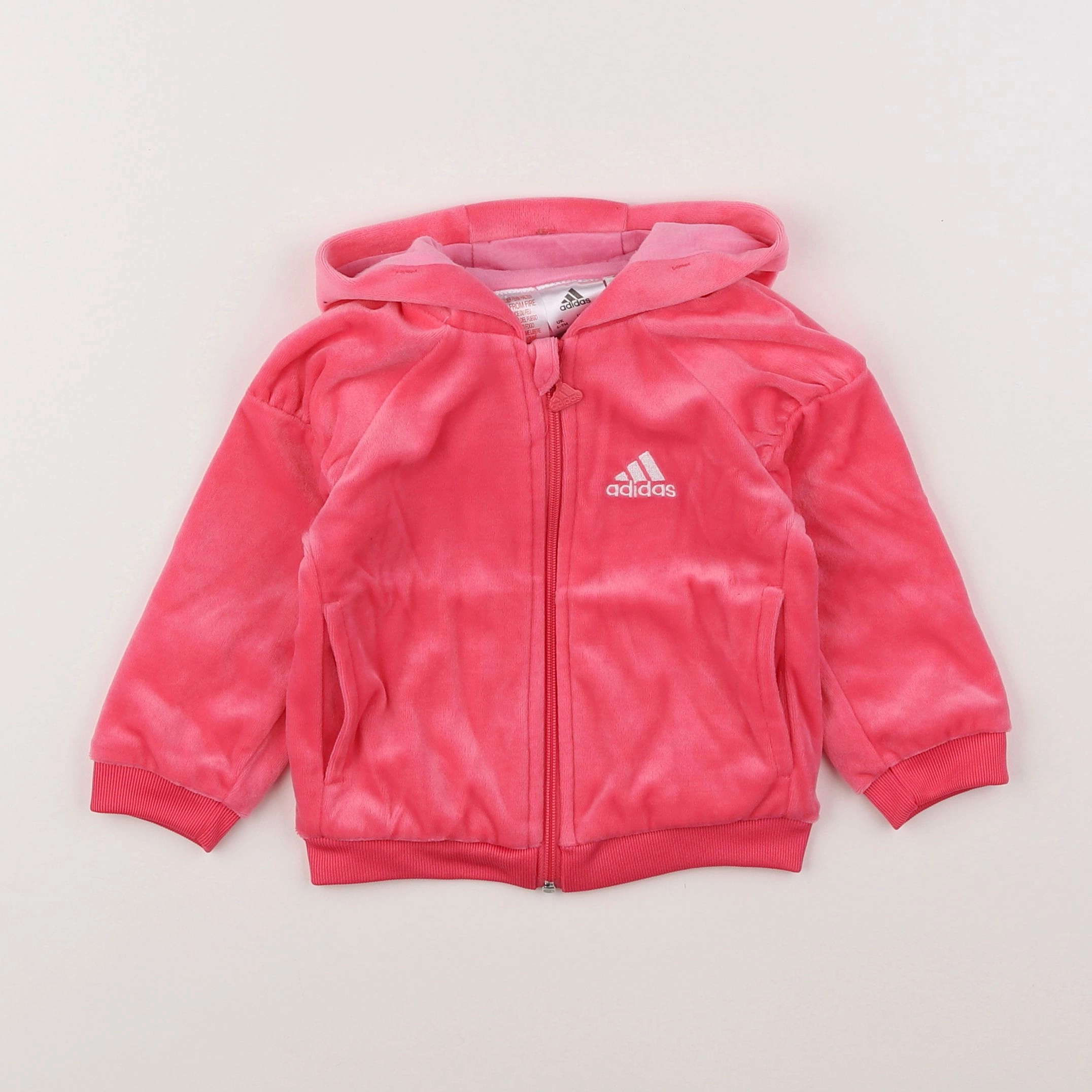 Adidas - sweat rose - 6/9 mois