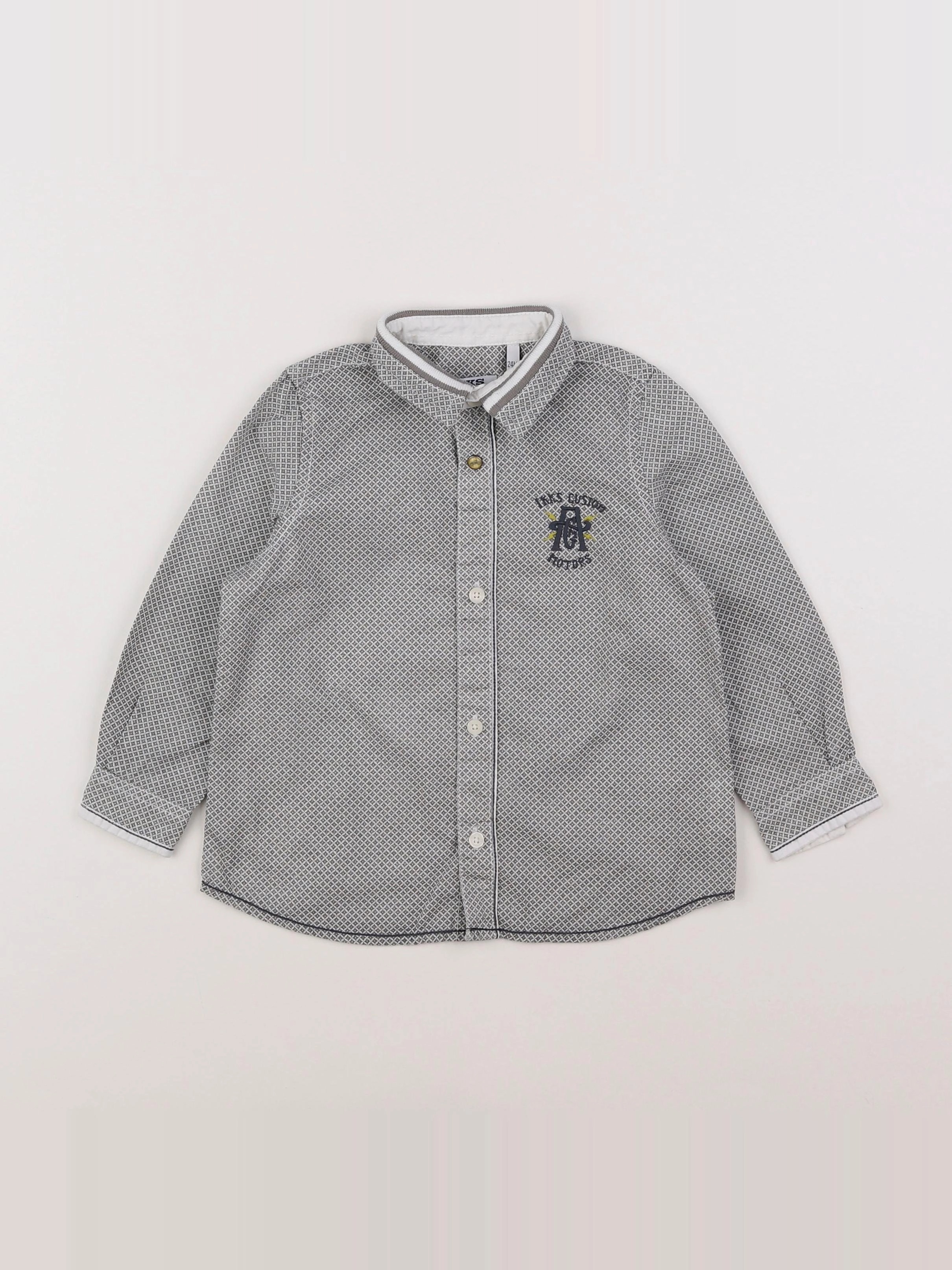 IKKS - chemise gris - 2 ans