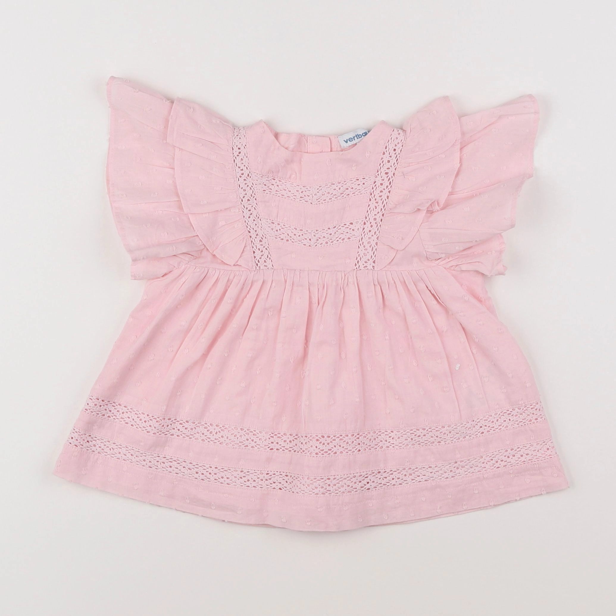 Vertbaudet - blouse rose - 3 mois