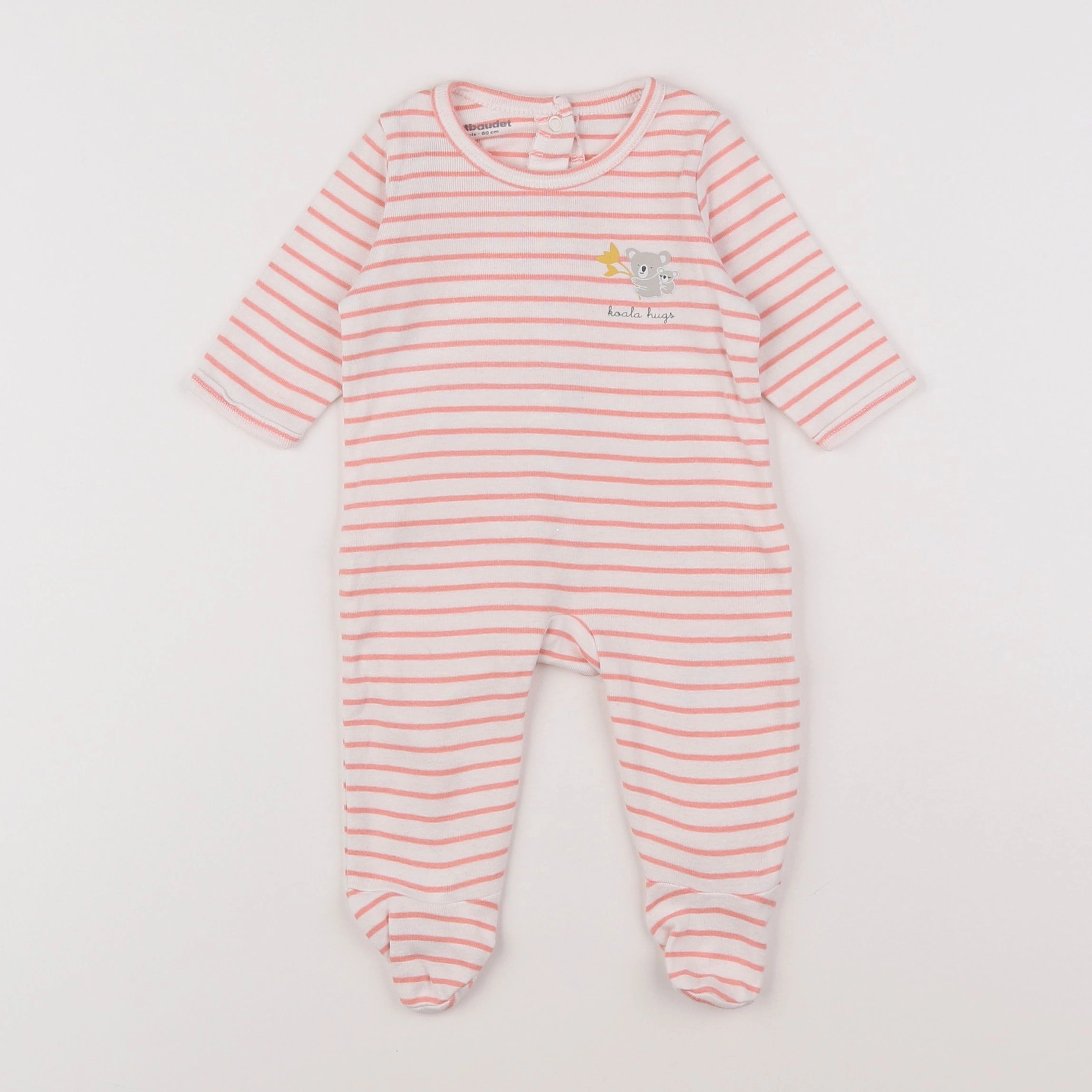 Vertbaudet - pyjama coton rose - 3 mois