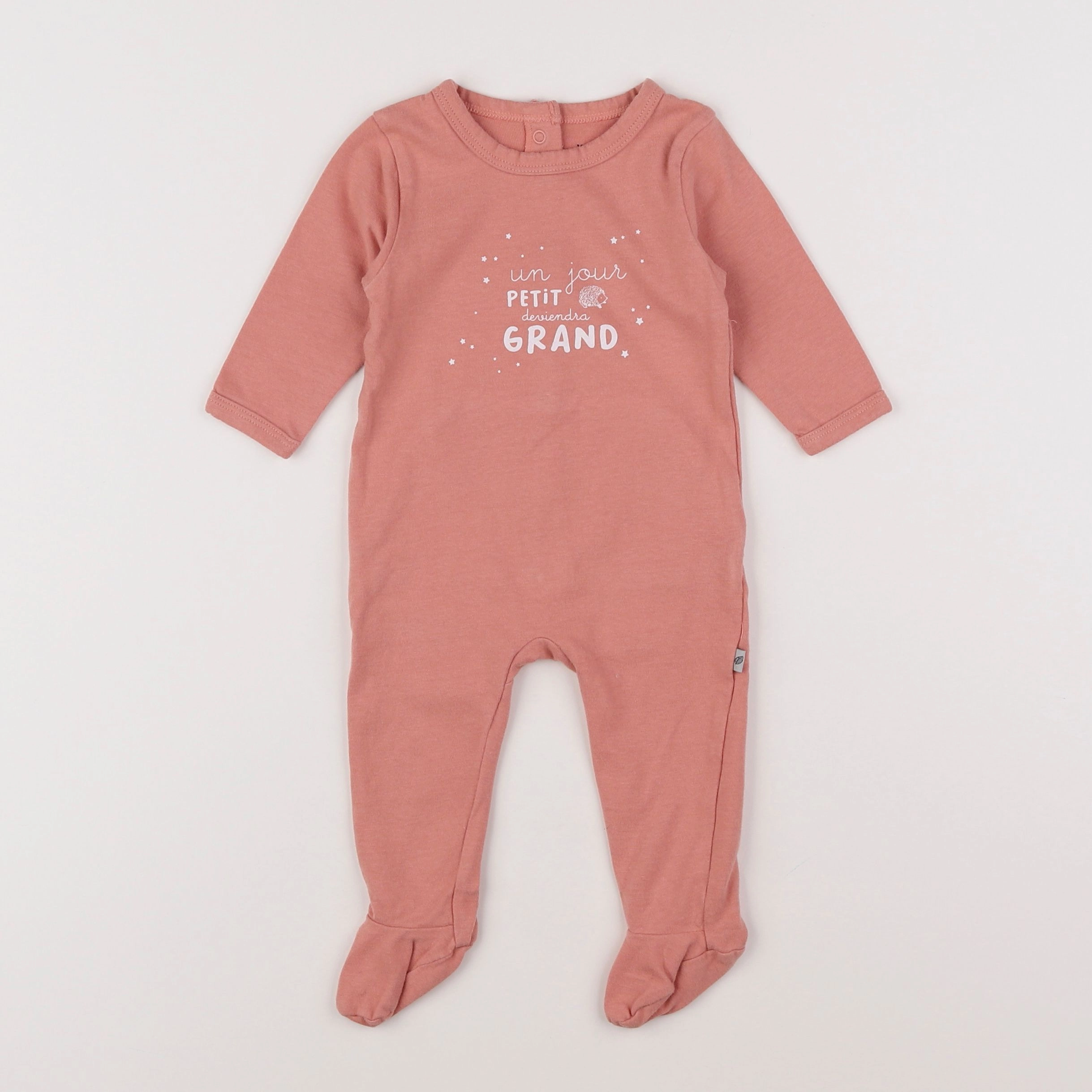 Vertbaudet - pyjama coton rose - 3 mois