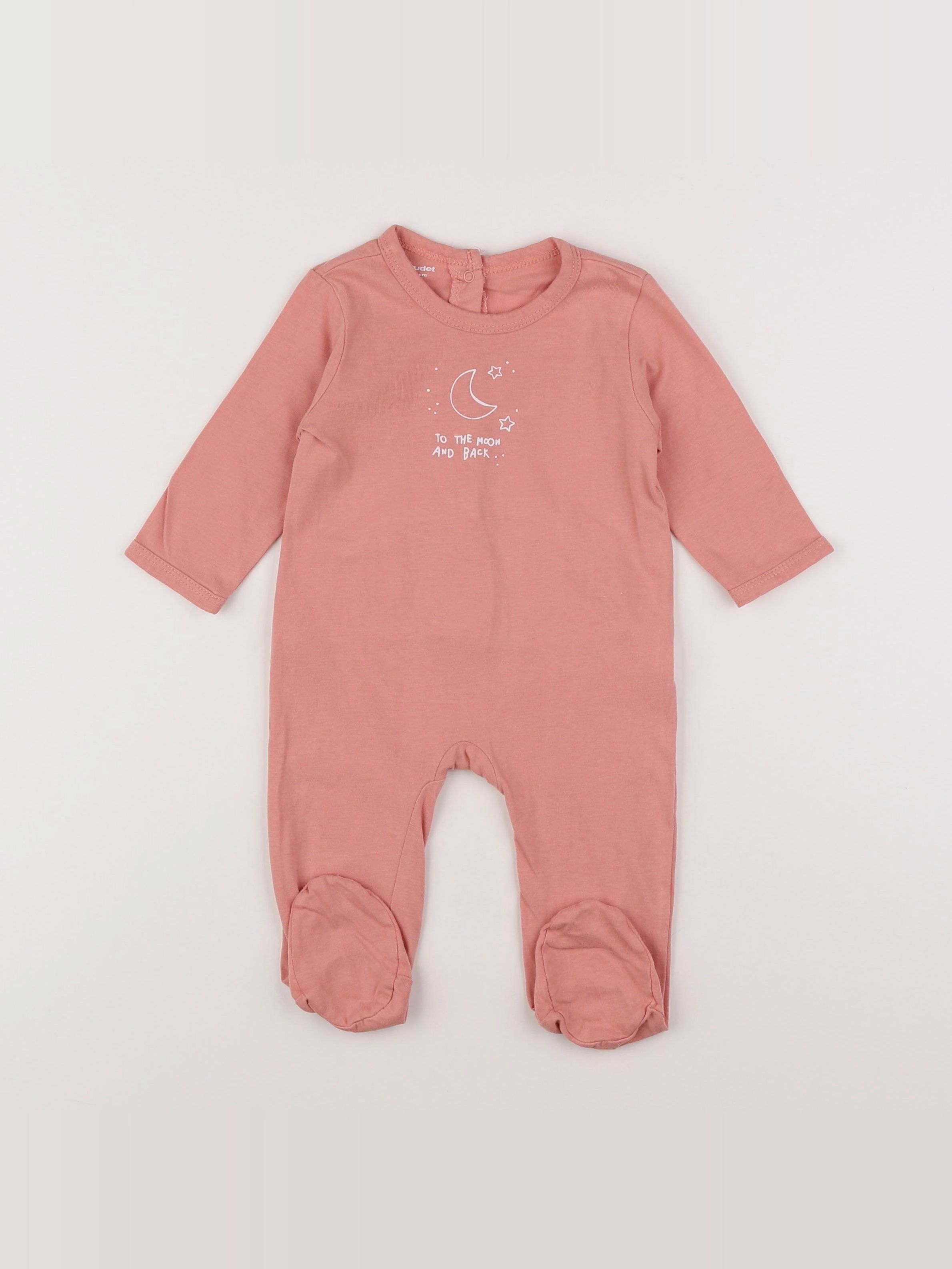 Vertbaudet - pyjama coton rose - 6 mois