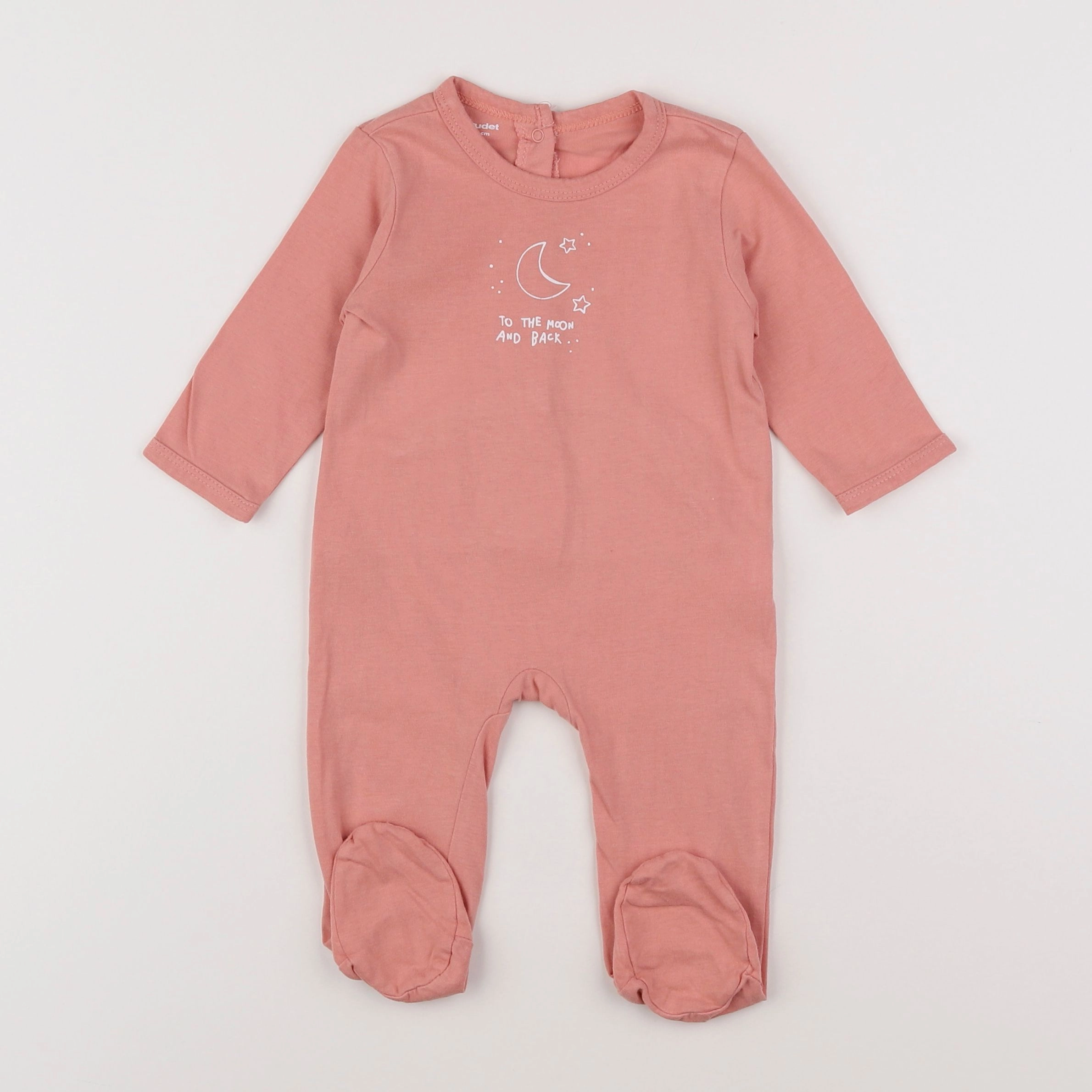 Vertbaudet - pyjama coton rose - 6 mois