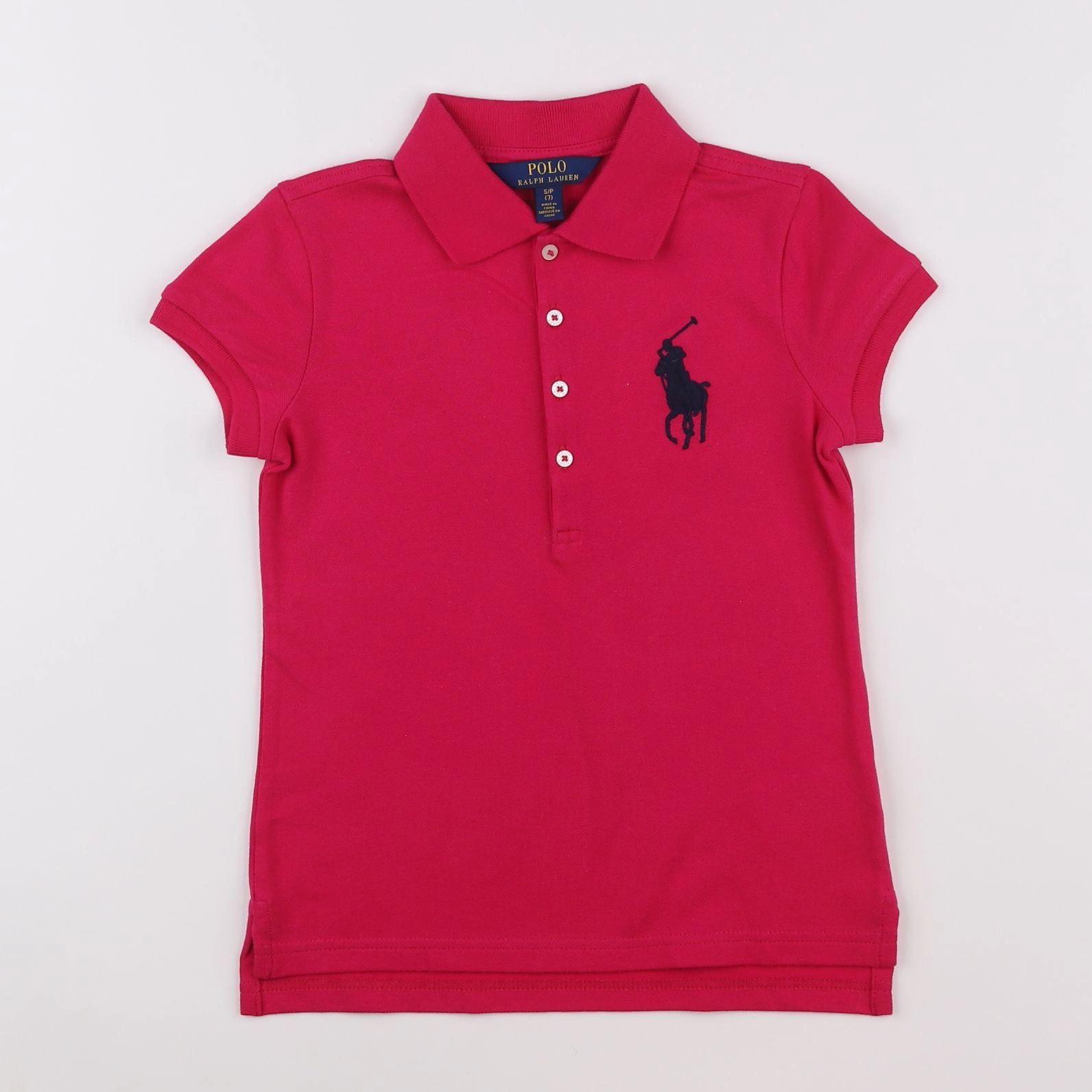 Ralph Lauren - polo rose - 7 ans