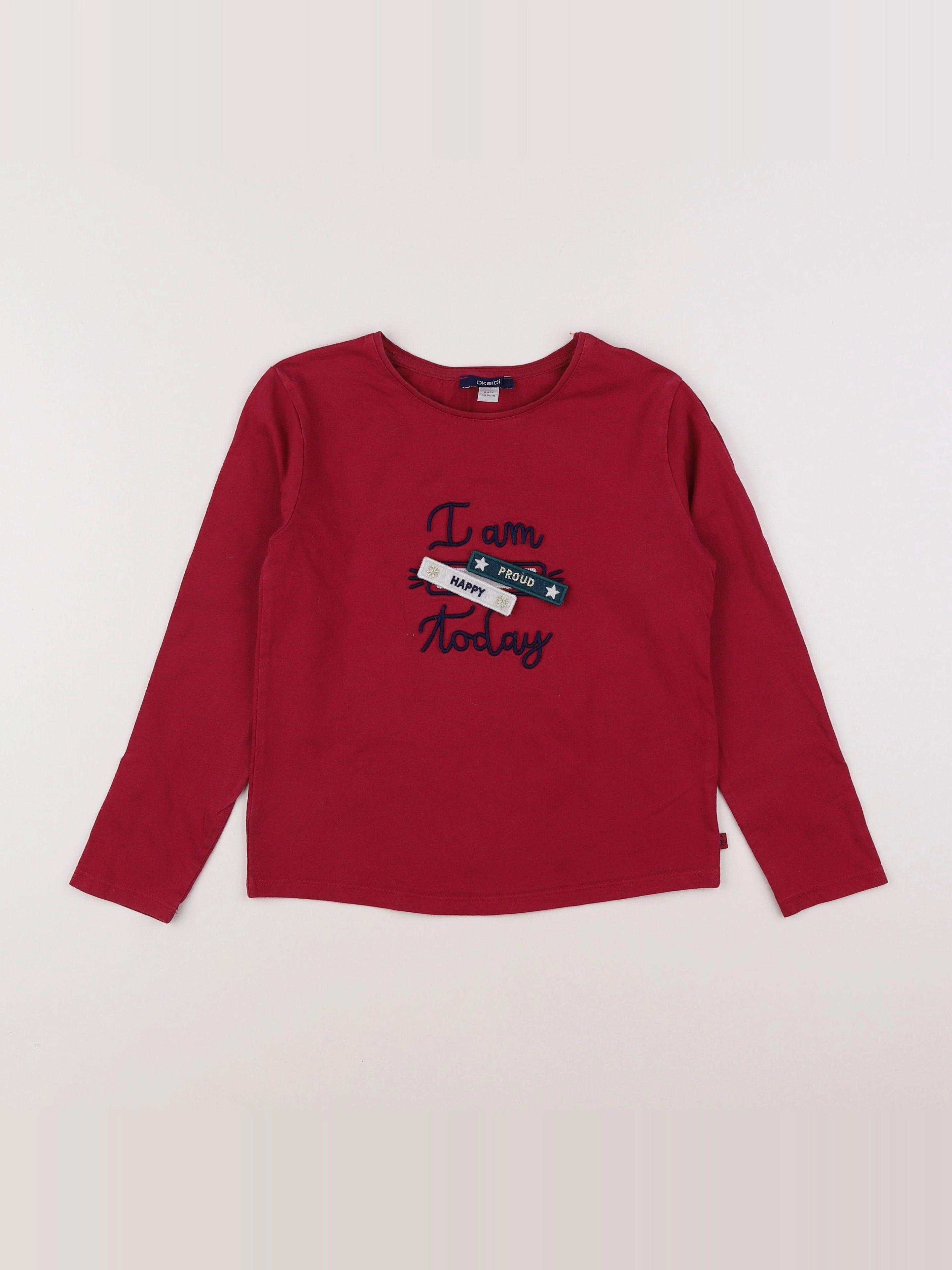 Okaidi - tee-shirt violet - 8 ans