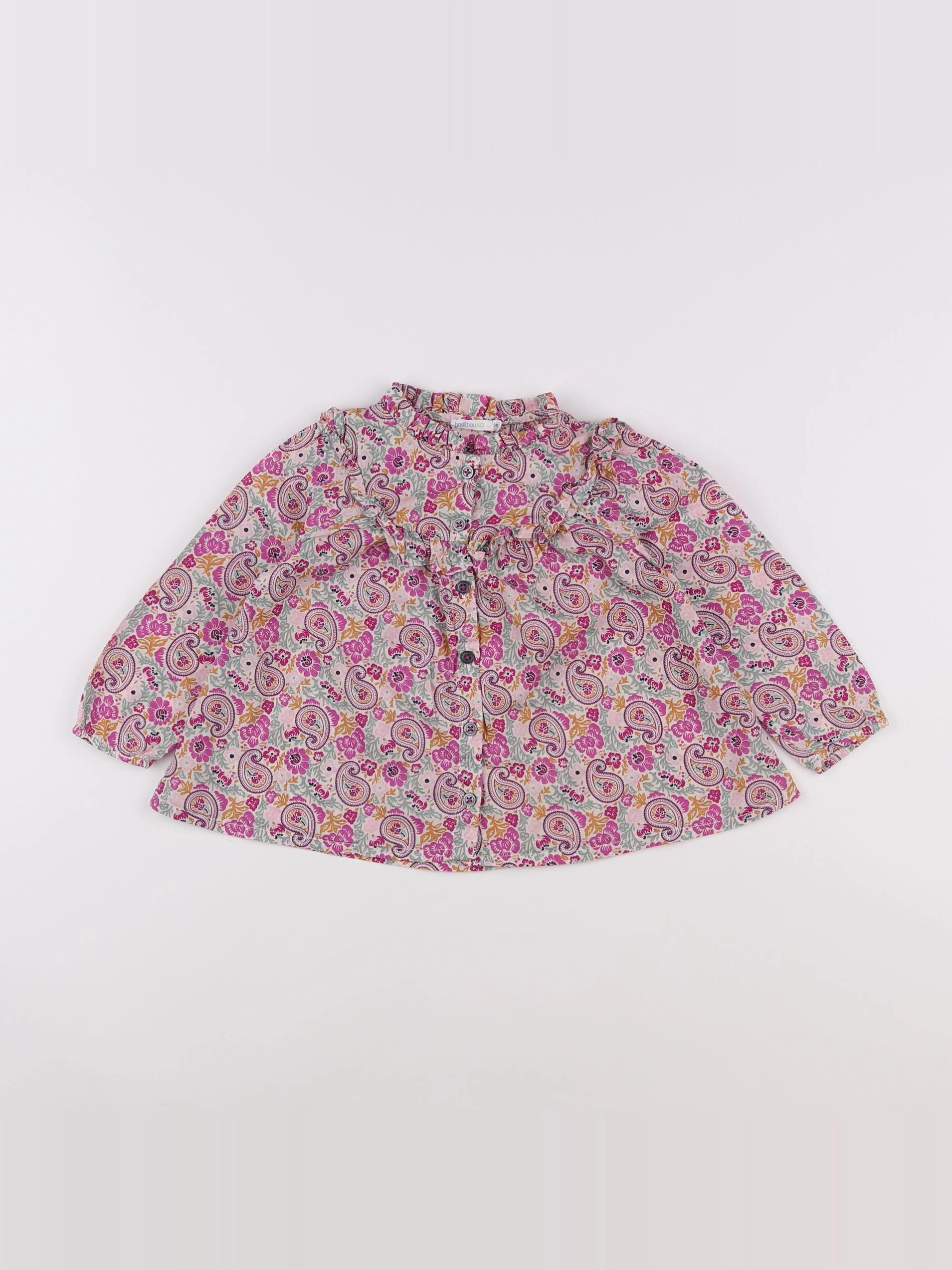 Boutchou - blouse multicolore - 2 ans