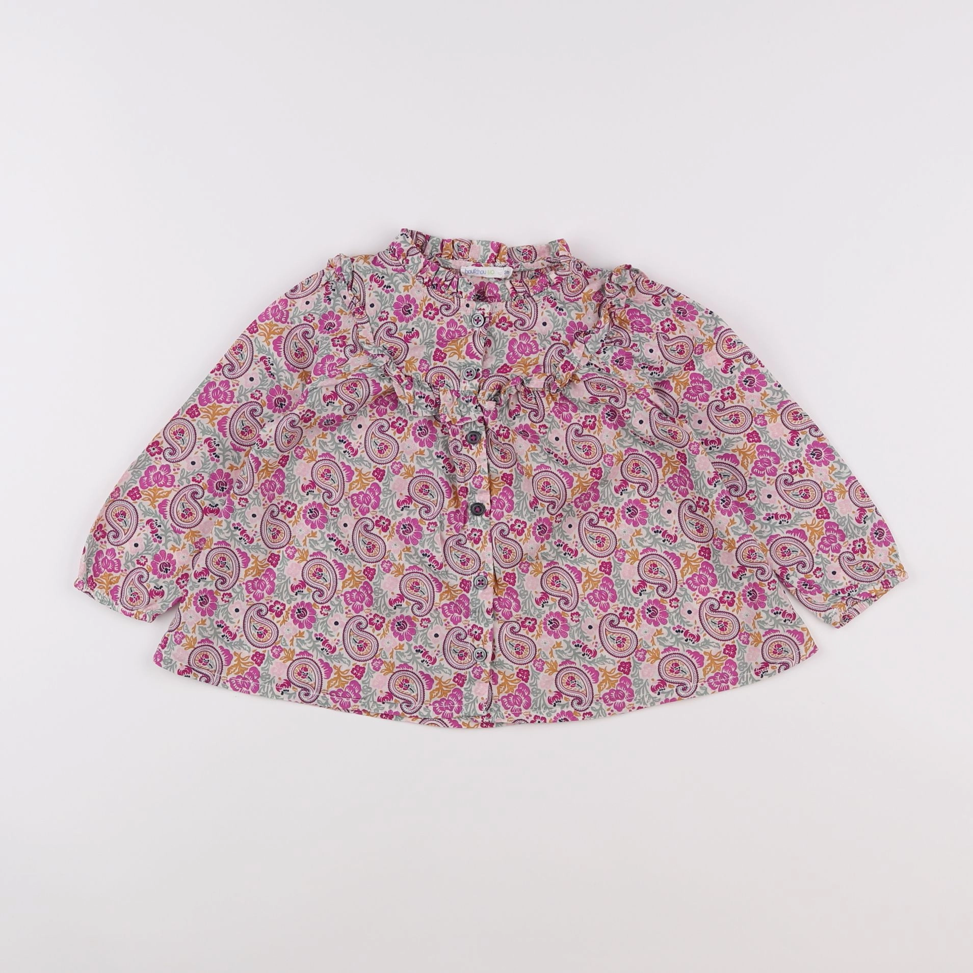 Boutchou - blouse multicolore - 2 ans