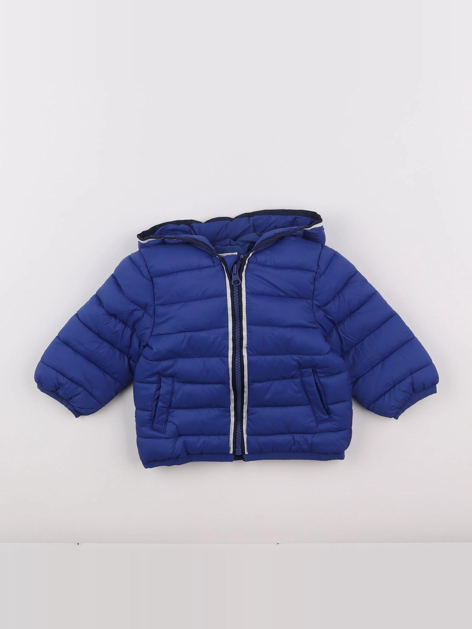 Vertbaudet - doudoune bleu - 9 mois
