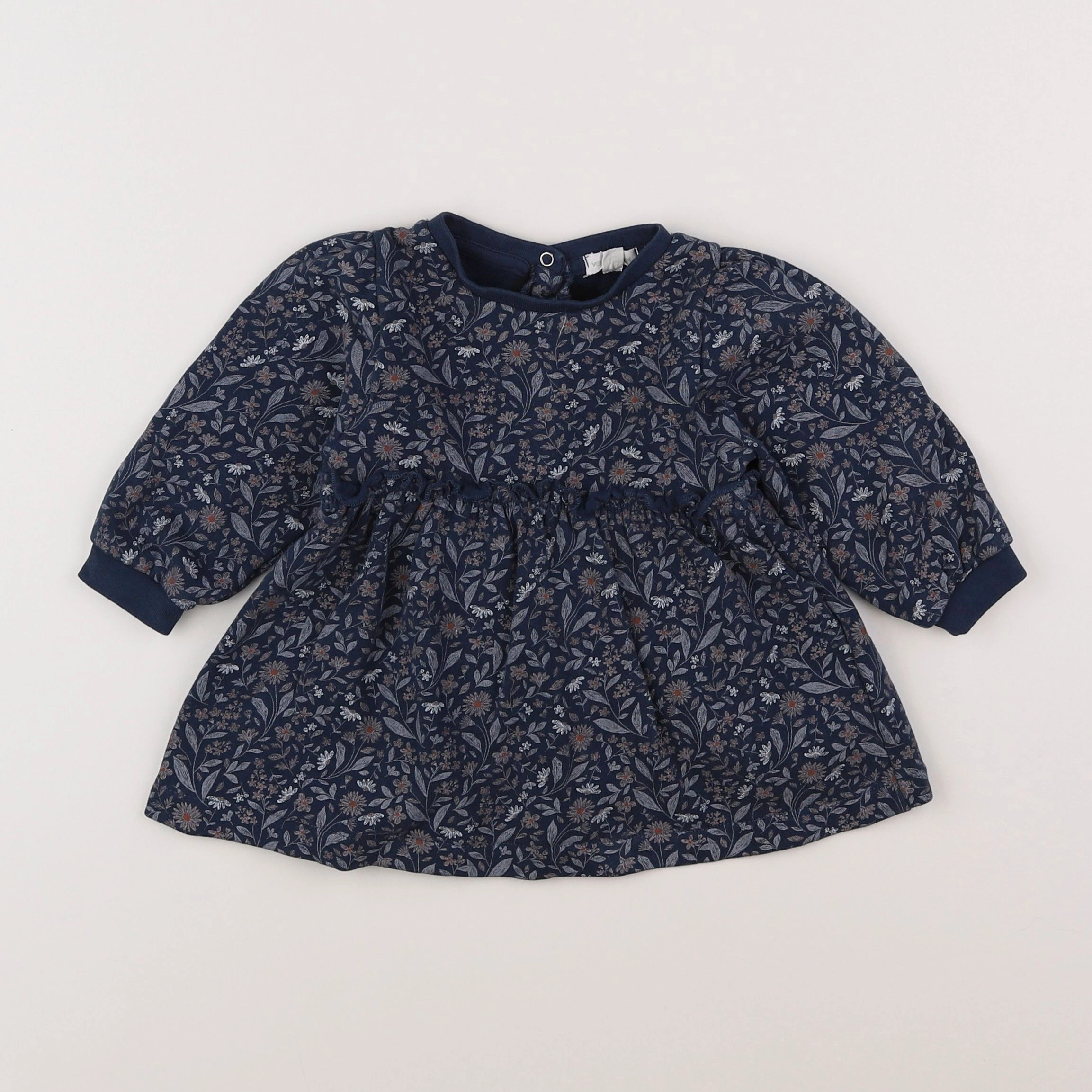Vertbaudet - robe multicolore - 9 mois