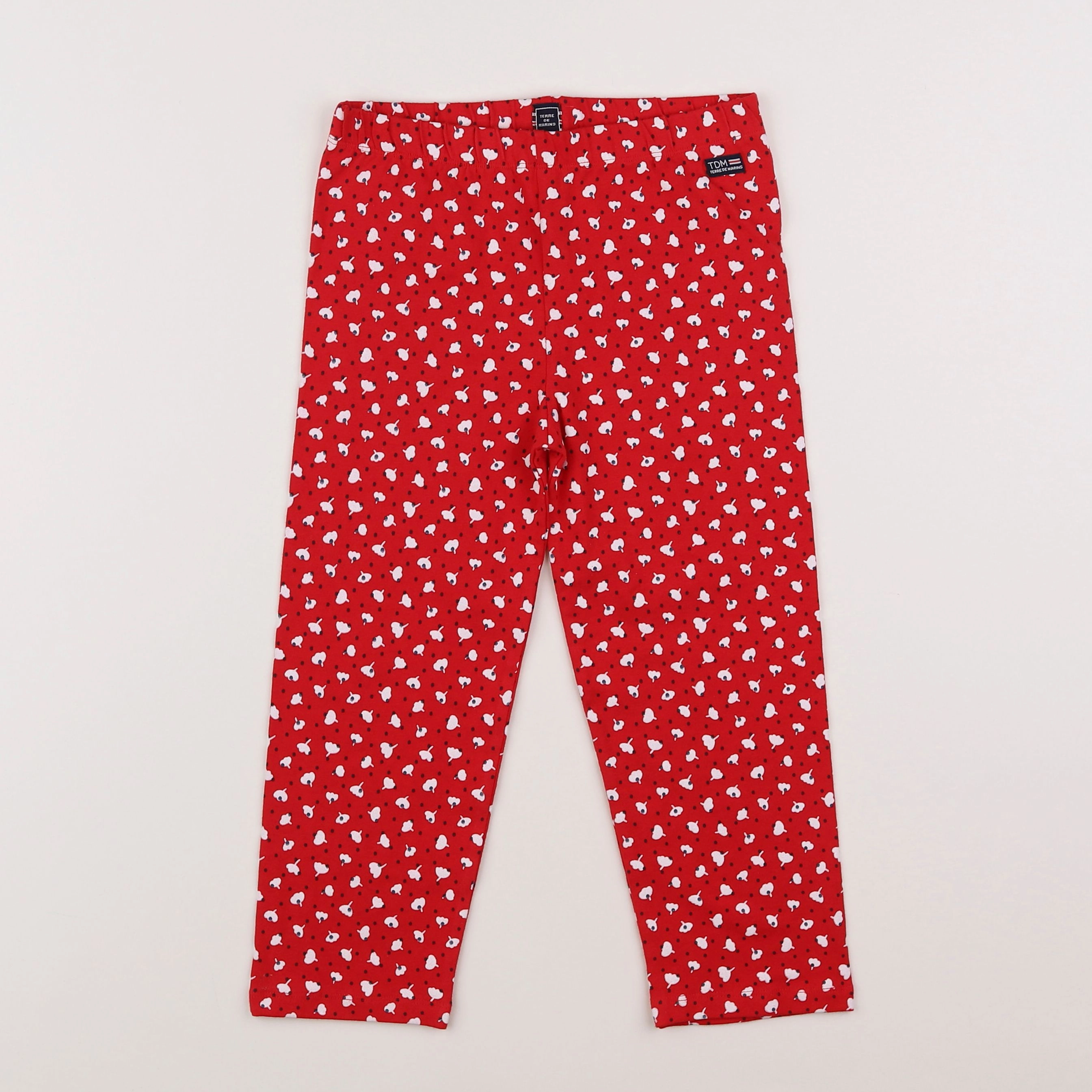 Terre de marins - legging rouge - 10 ans