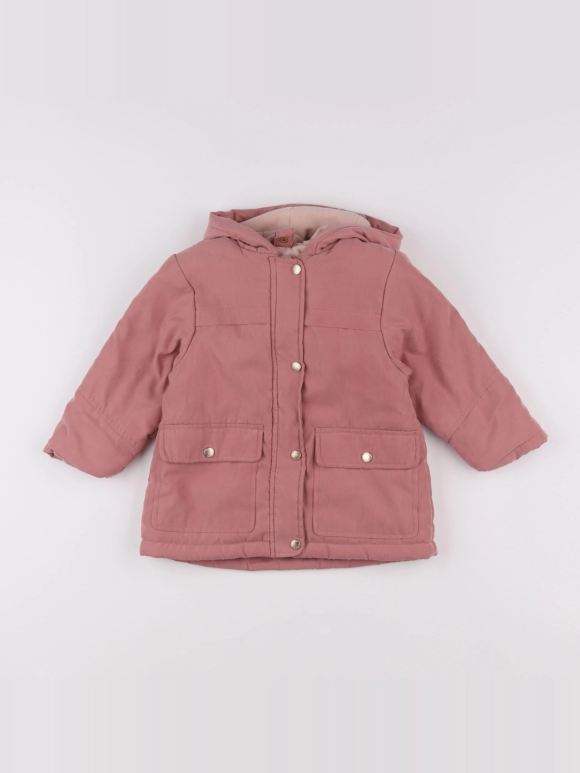 Vertbaudet - manteau rose - 18 mois