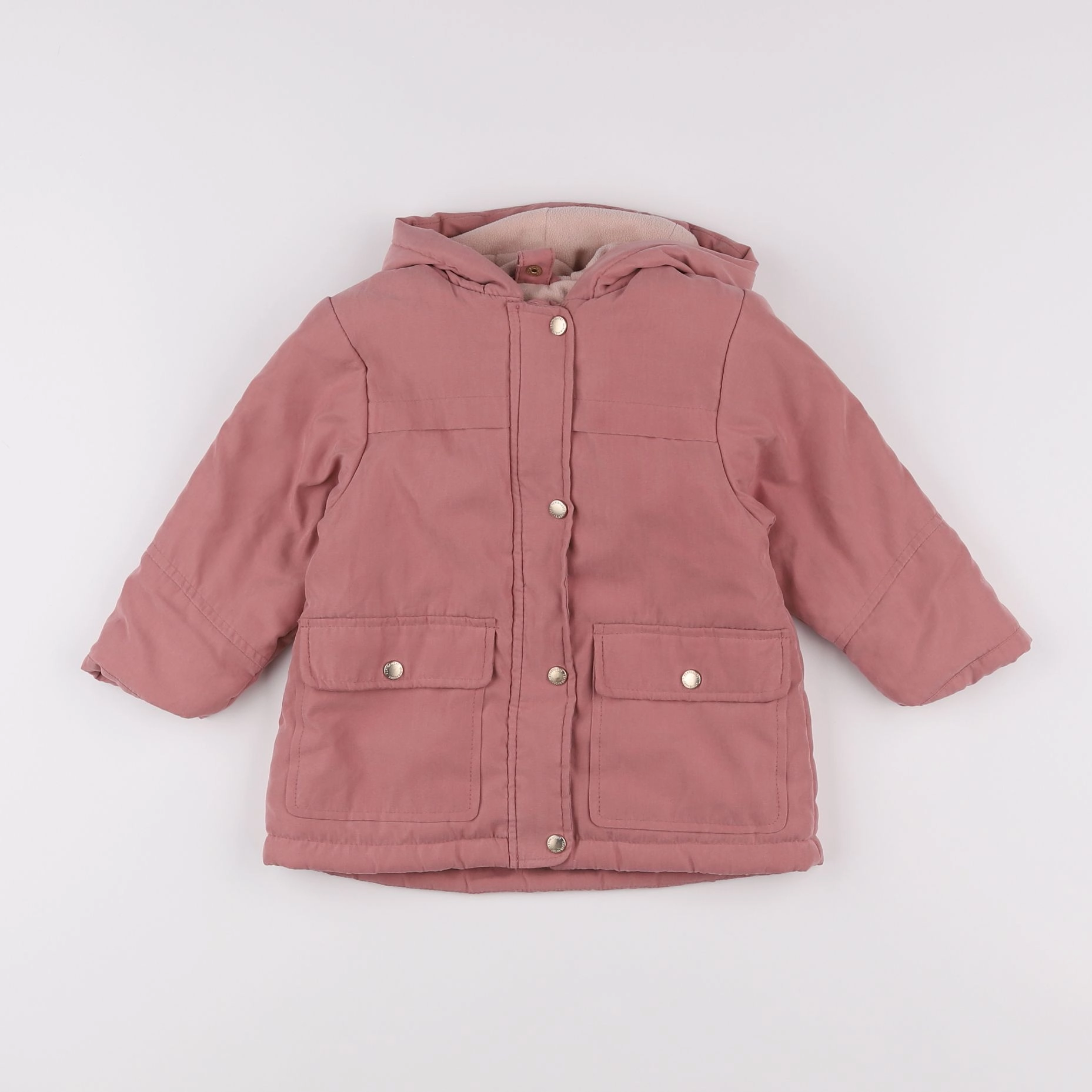 Vertbaudet - manteau rose - 18 mois