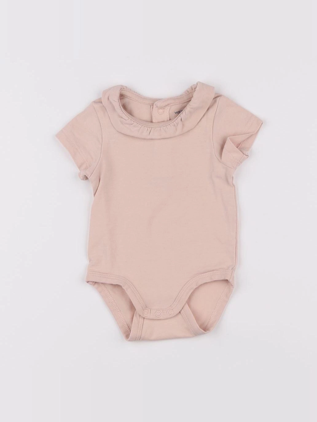 Vertbaudet - body à col rose - 1 mois