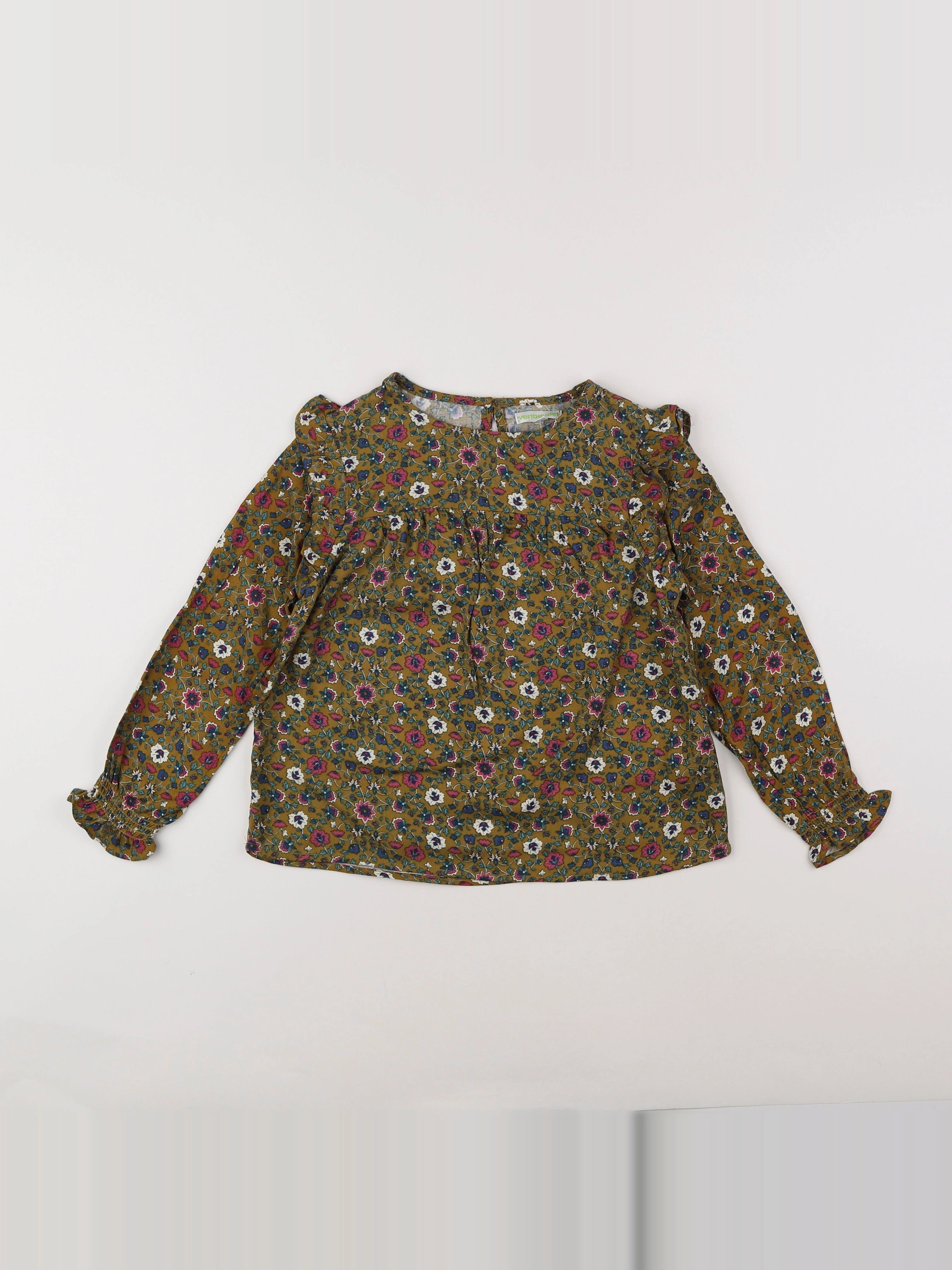 Vertbaudet - blouse vert - 6 ans