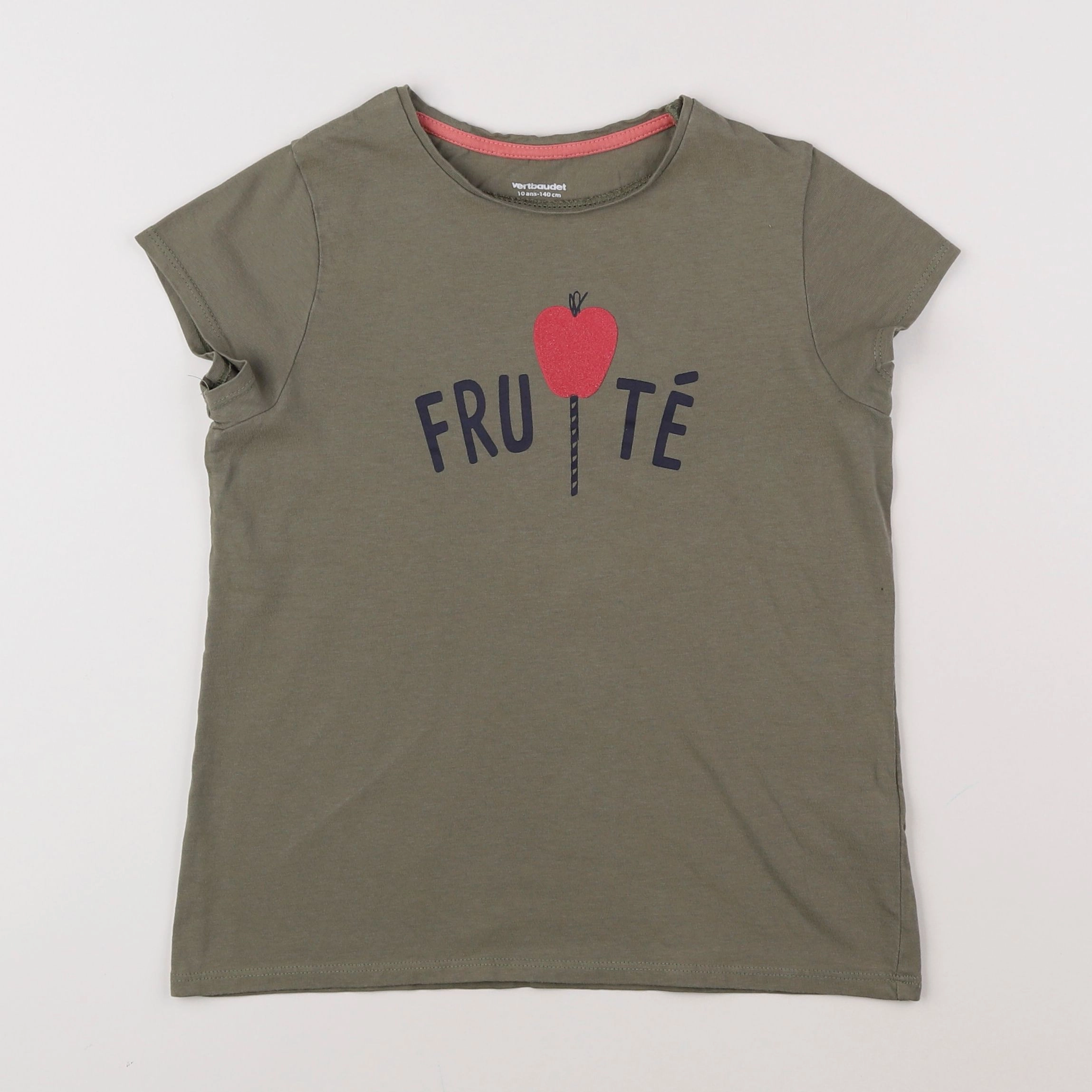 Vertbaudet - tee-shirt vert - 10 ans