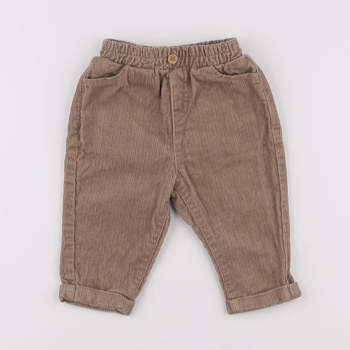 Vertbaudet - pantalon marron - 6 mois